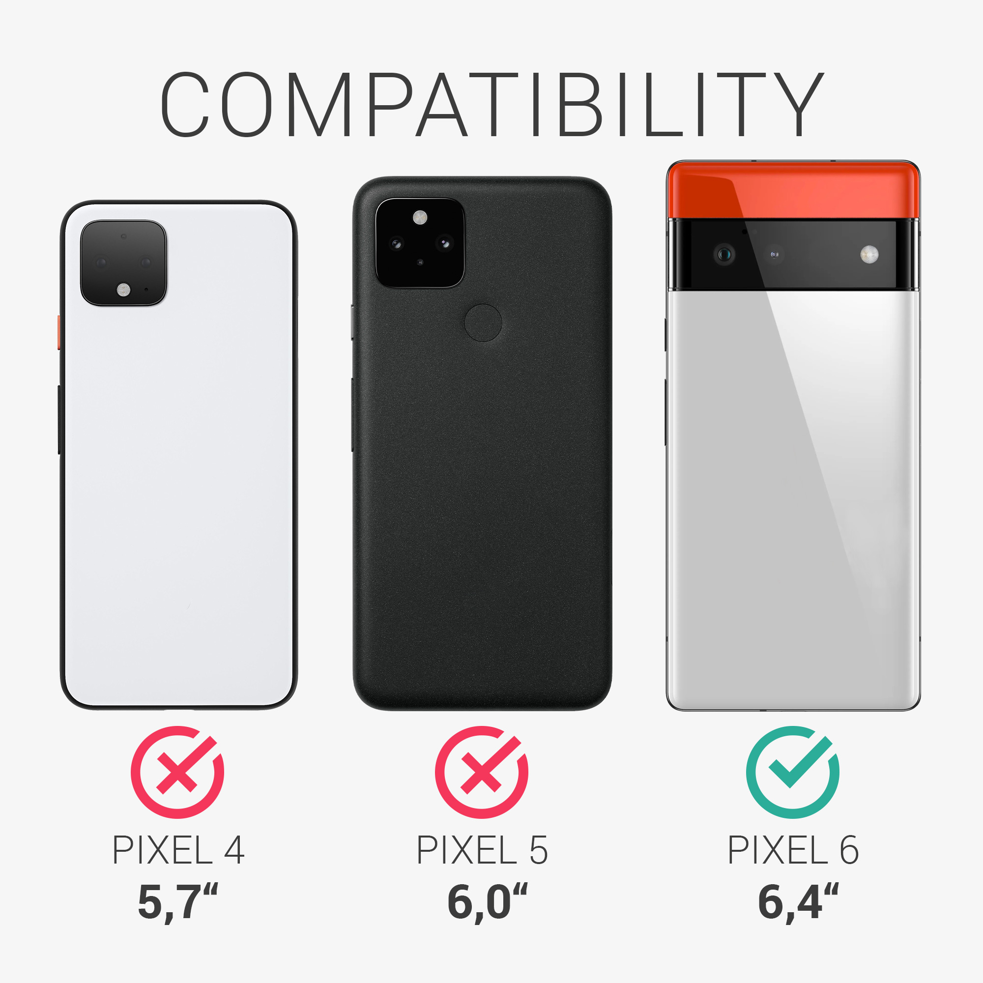Zadní kryt kwmobile pro Google Pixel 6 - hard cover in dark brown