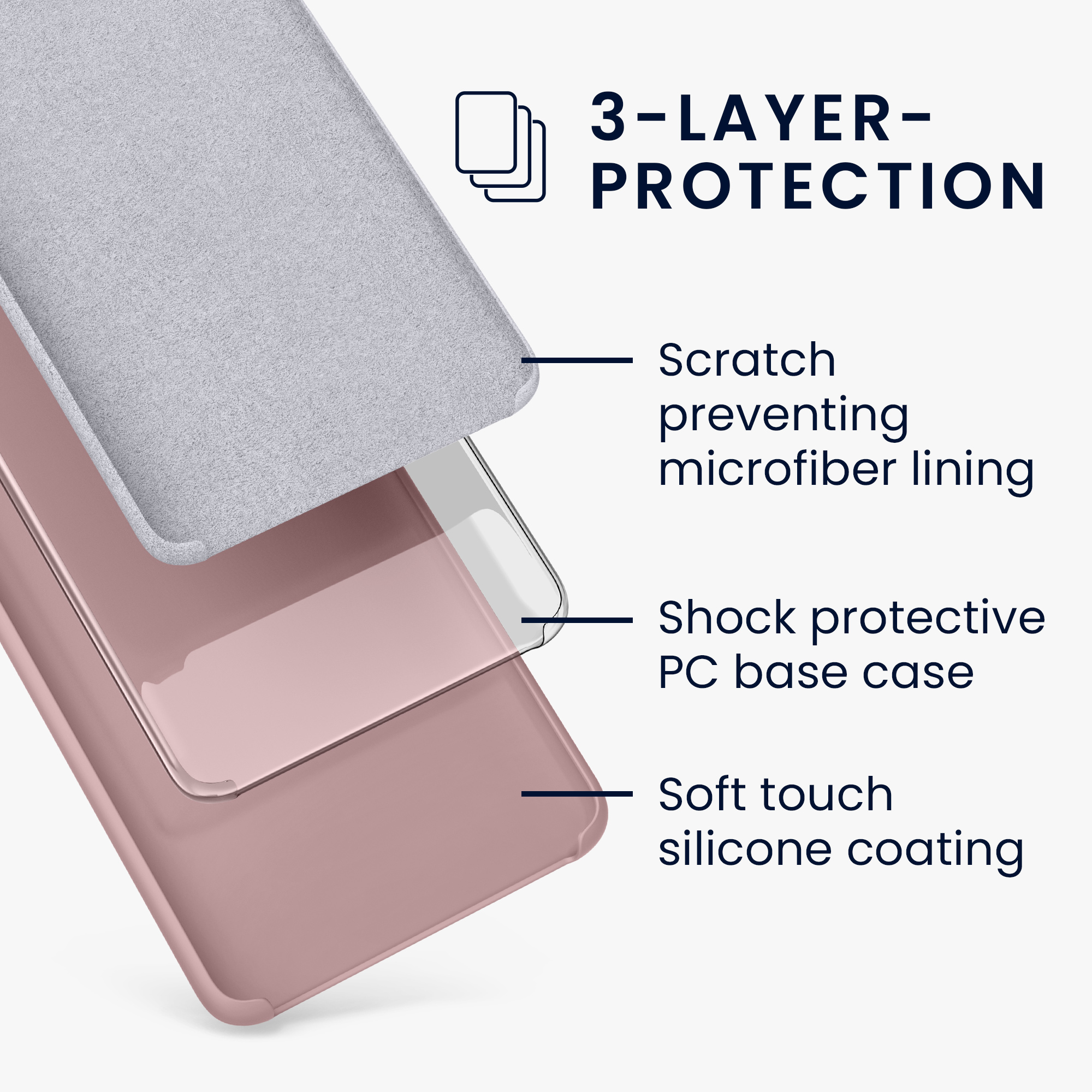 Silikonový kryt kwmobile pro Google Pixel 6 Pro - wireless charging nude lilac