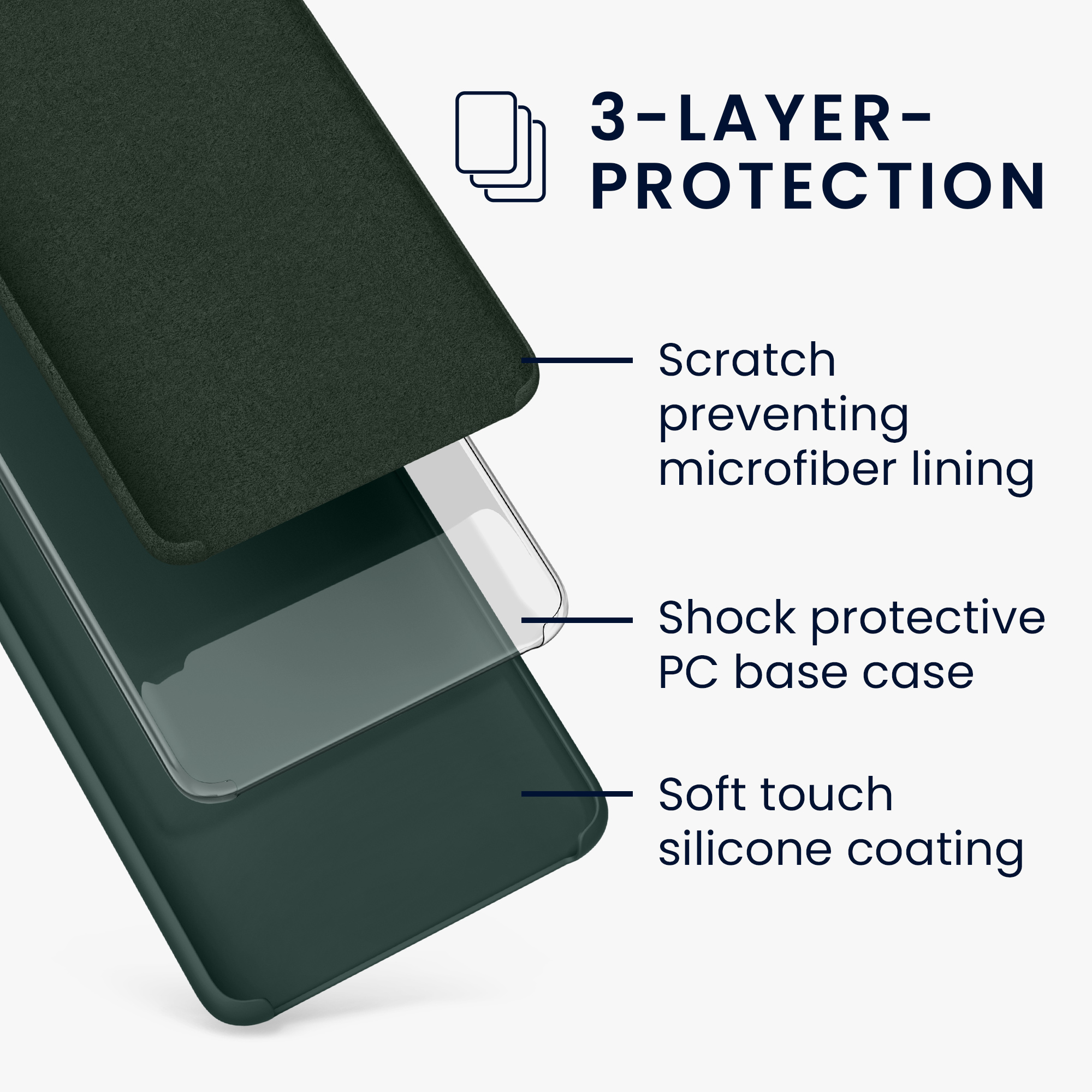 Silikonový kryt kwmobile pro Google Pixel 6 Pro - zelená