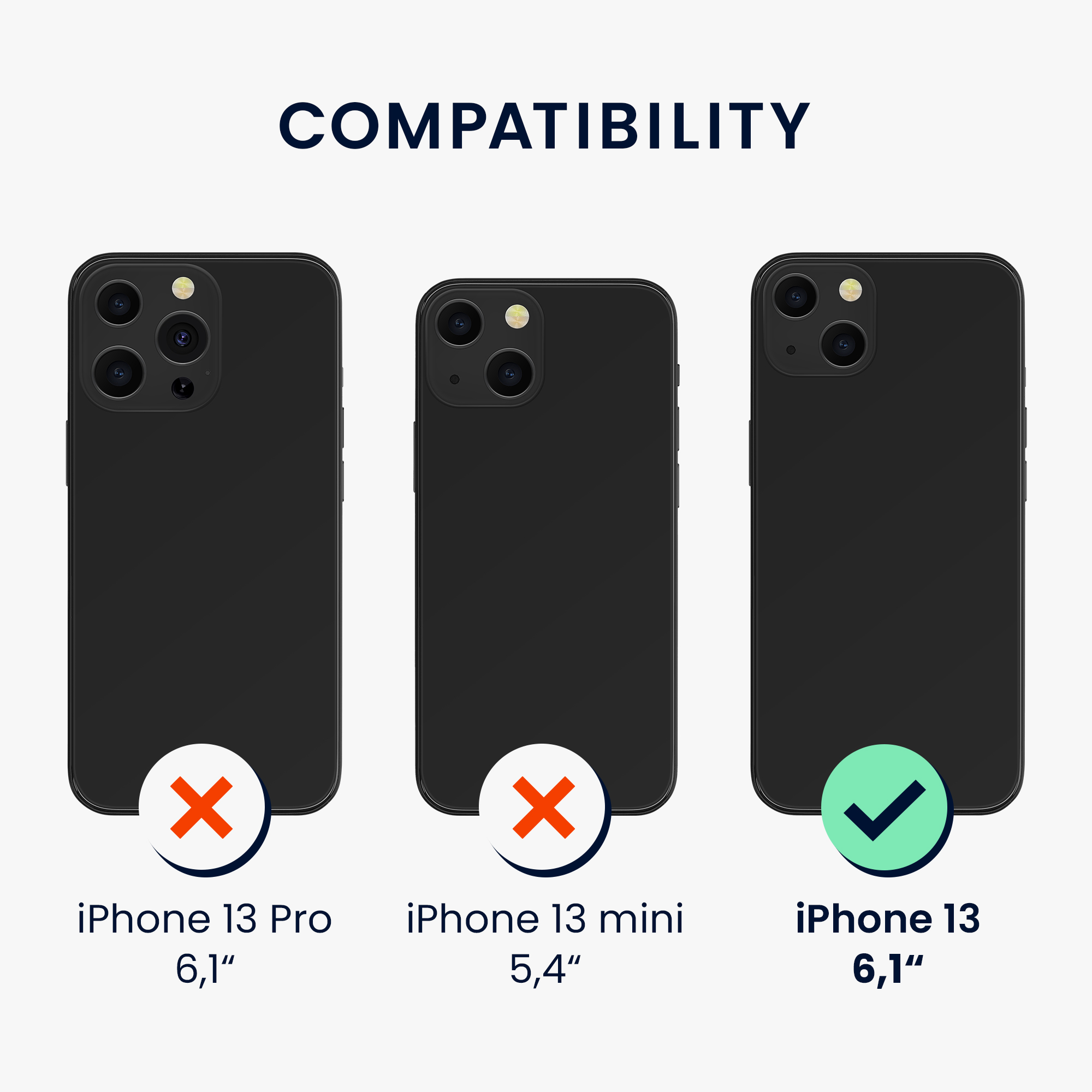 Kryt s přihrádkou kwmobile pro iPhone 13 - světle modrá matná