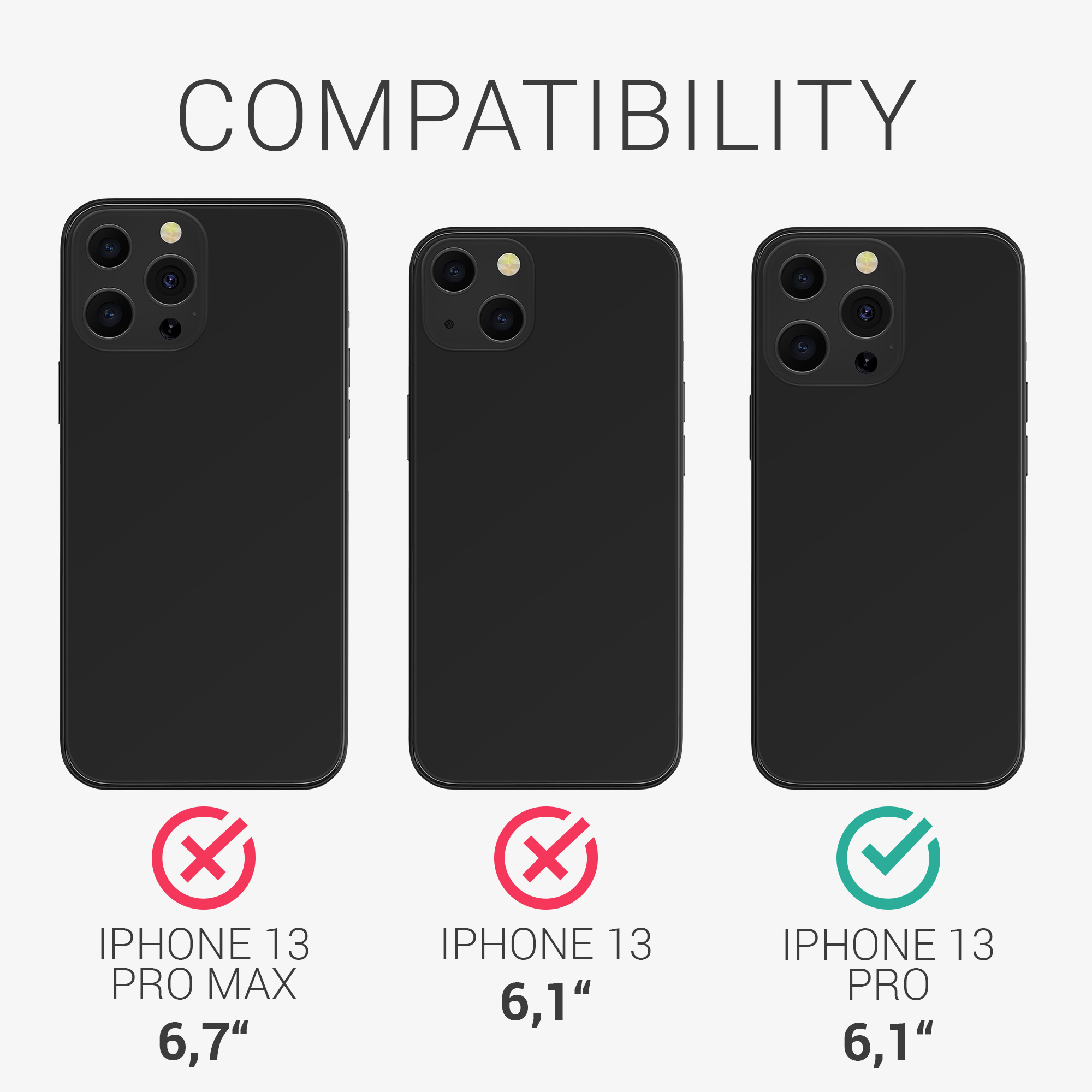 Kryt kwmobile s přihrádkou na kartu iPhone 13 Pro černá