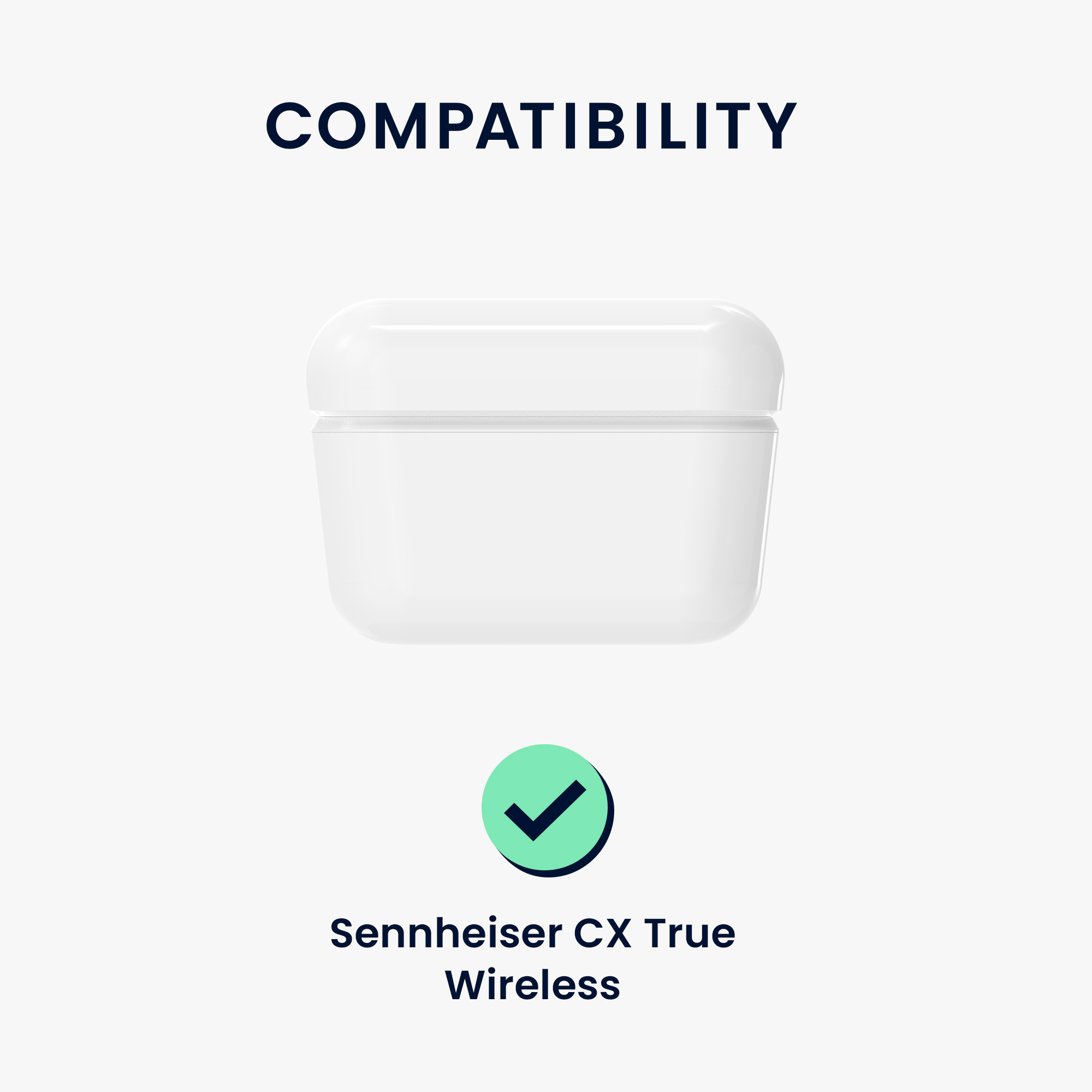 Silikonové pouzdro na sluchátka Sennheiser CX True Wireless černý