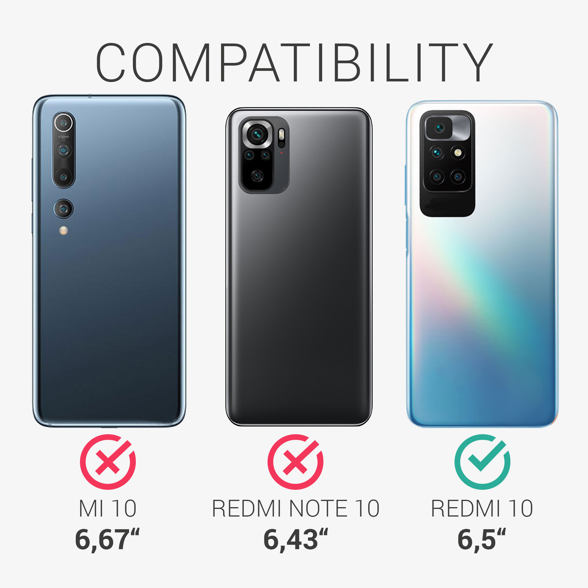 Kryt Xiaomi Redmi 10 (2021 silikonový TPU černá matná kwmobile
