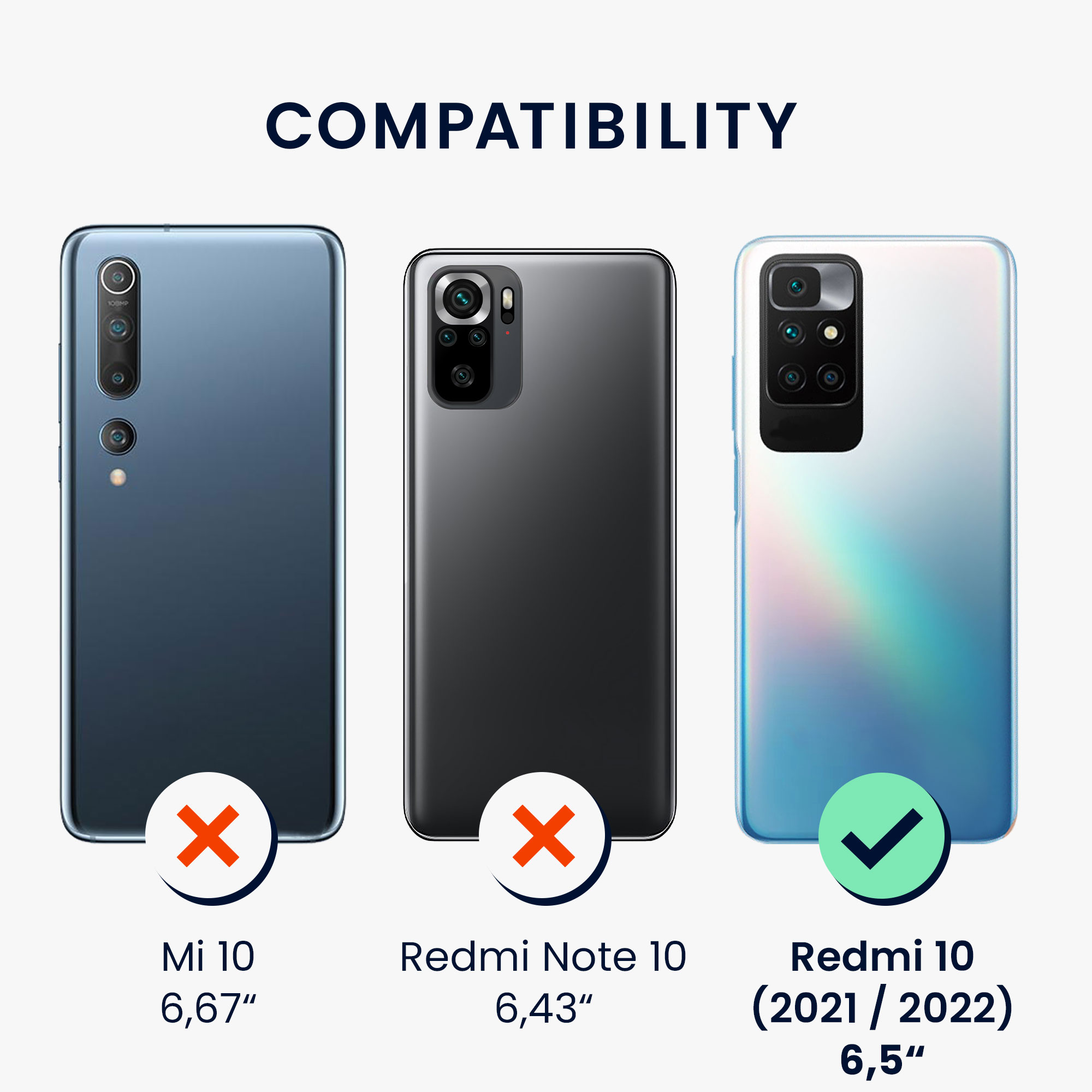 Kryt Xiaomi Redmi 10 (2021 silikonový TPU černá/bílá kwmobile