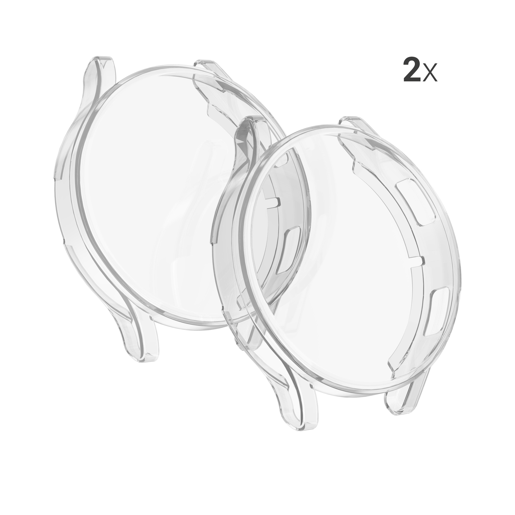 2x Ochranná fólie na hodinky Galaxy Watch 4 (40mm) kwmobile transparentní