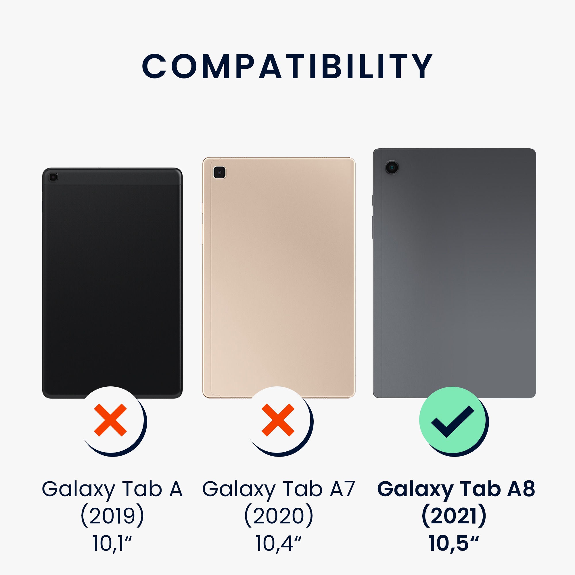 Zadní obal na tablet Galaxy Tab A8 10.5 (2021) kwmobile transparentní
