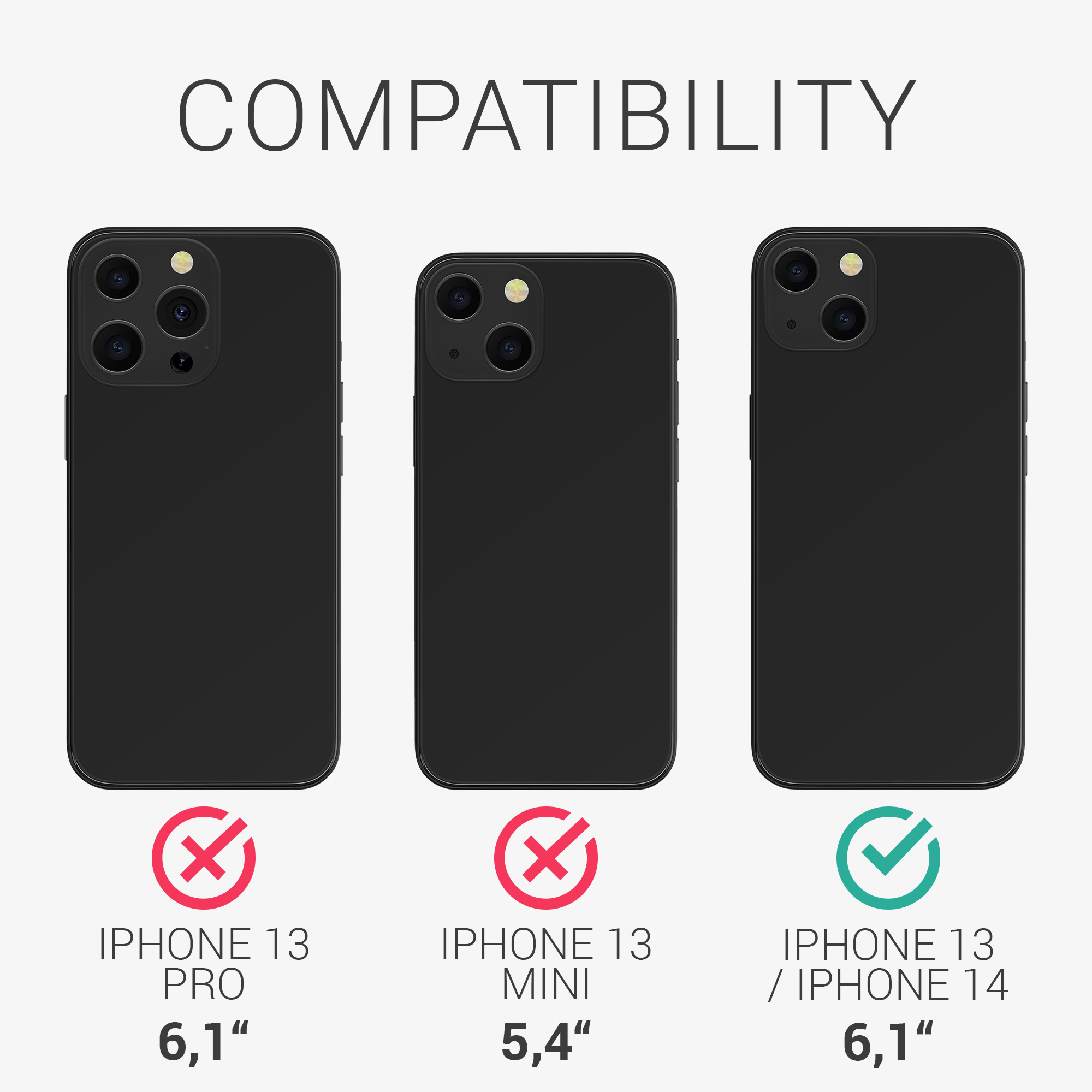 Ochranné sklo kwmobile iPhone 13 transparentní