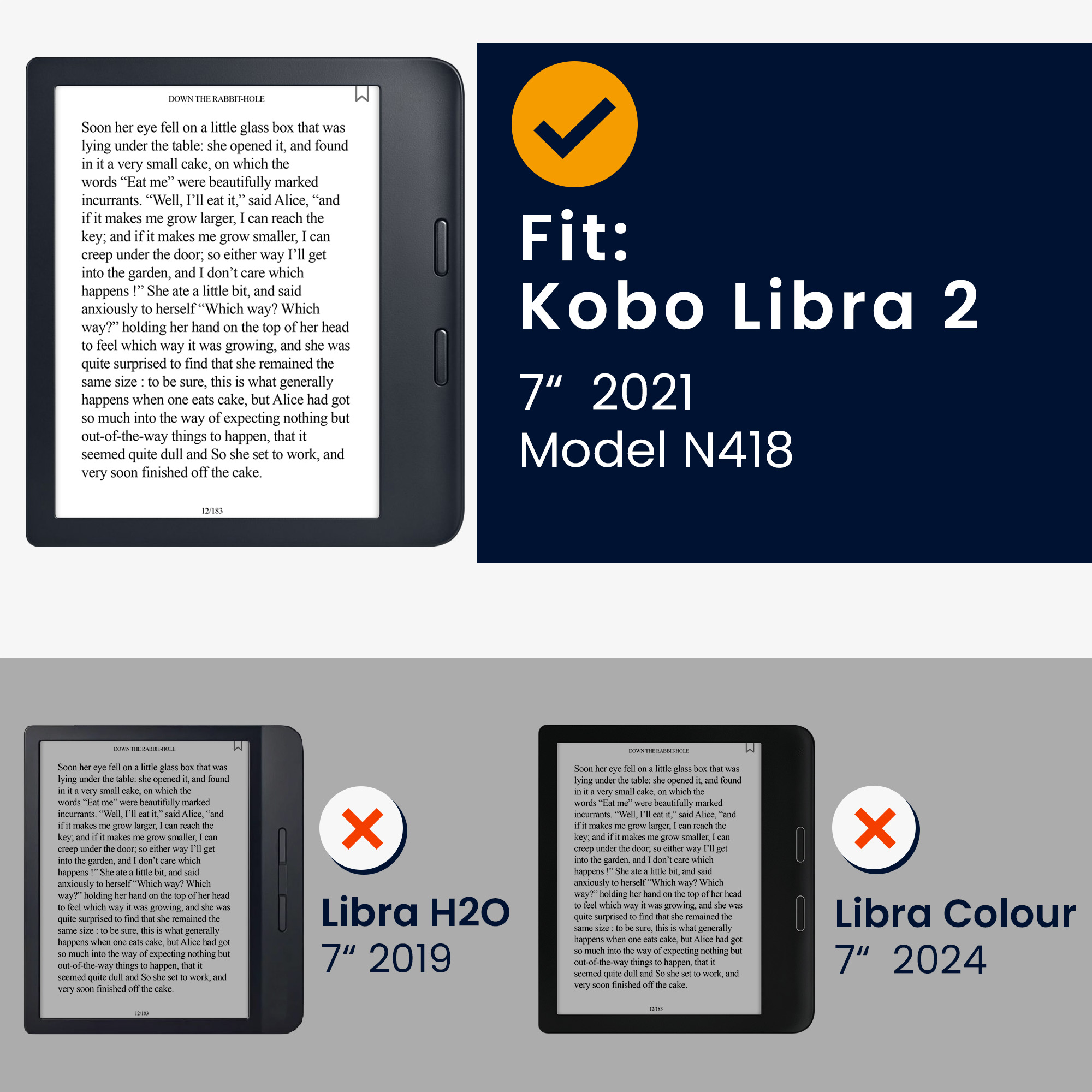 kwmobile pouzdro na čtečku Kobo Libra 2, Comic Book Symbols with vícebarevná
