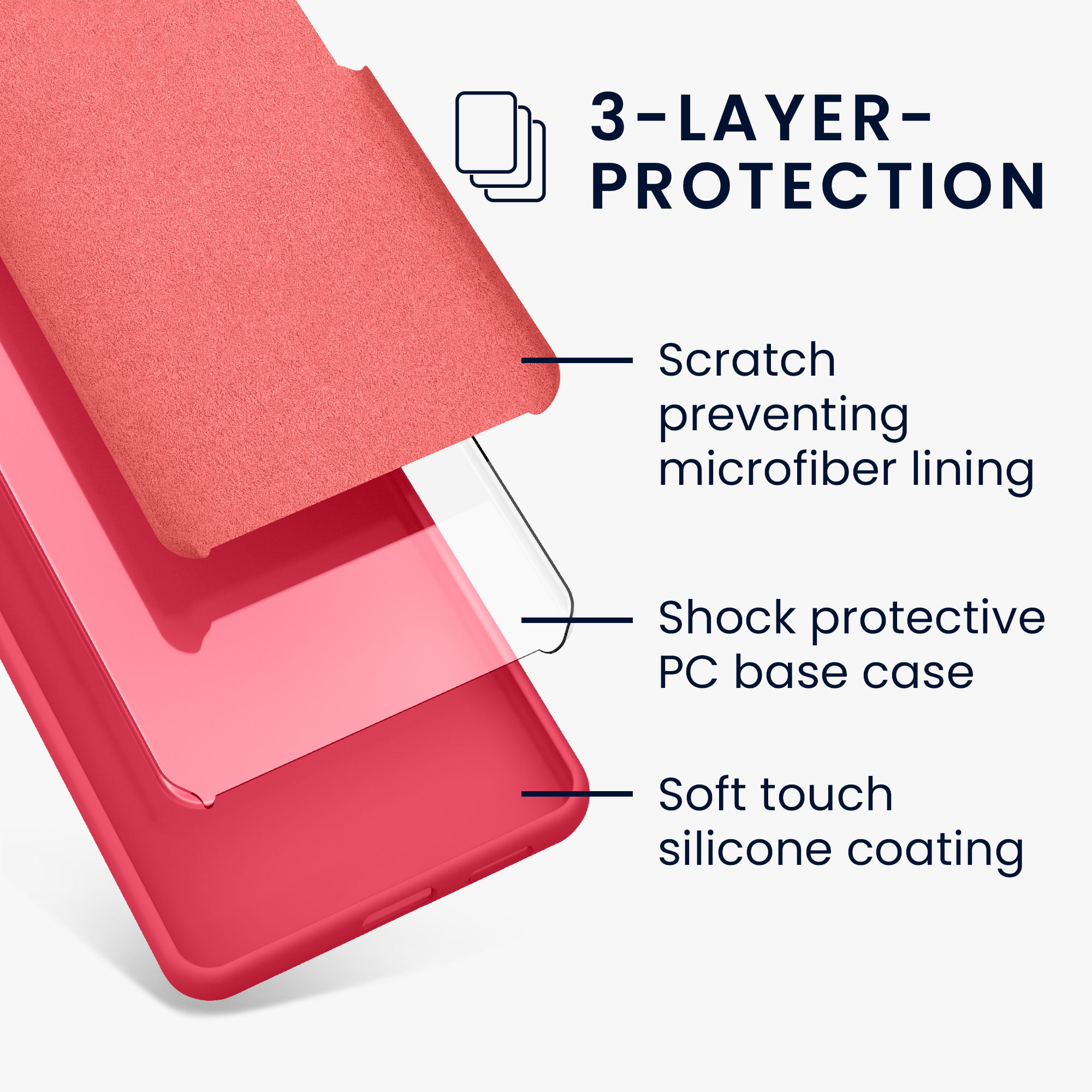 Kryt na mobil Galaxy S22 kwmobile Soft Cover wireless charging awesome pink