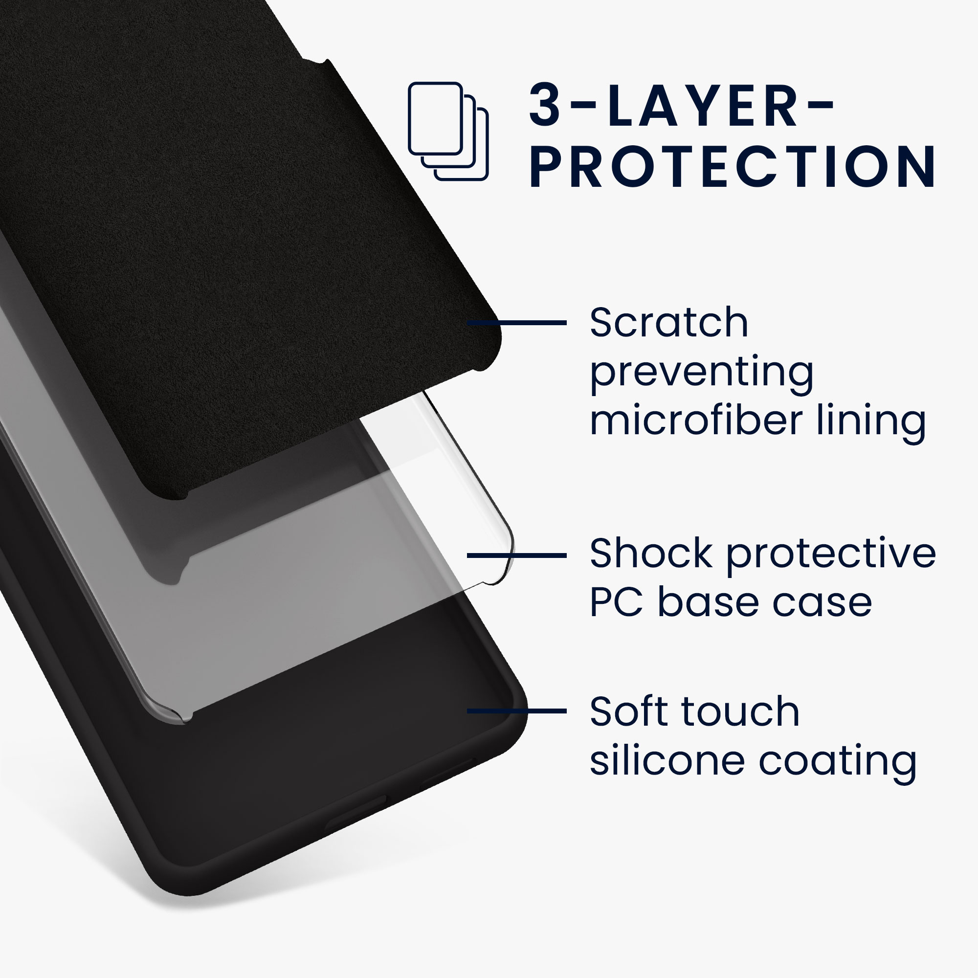 Kryt na mobil Galaxy S22 kwmobile Soft Cover matná černá