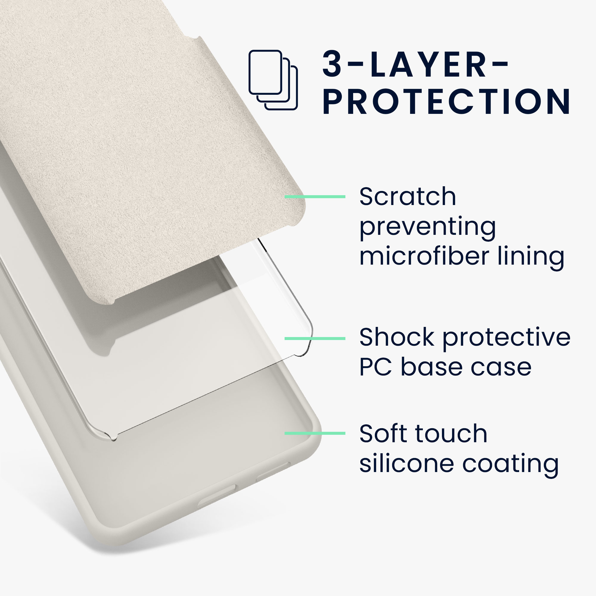 Kryt na mobil Galaxy S22 kwmobile Soft Cover matná bílá