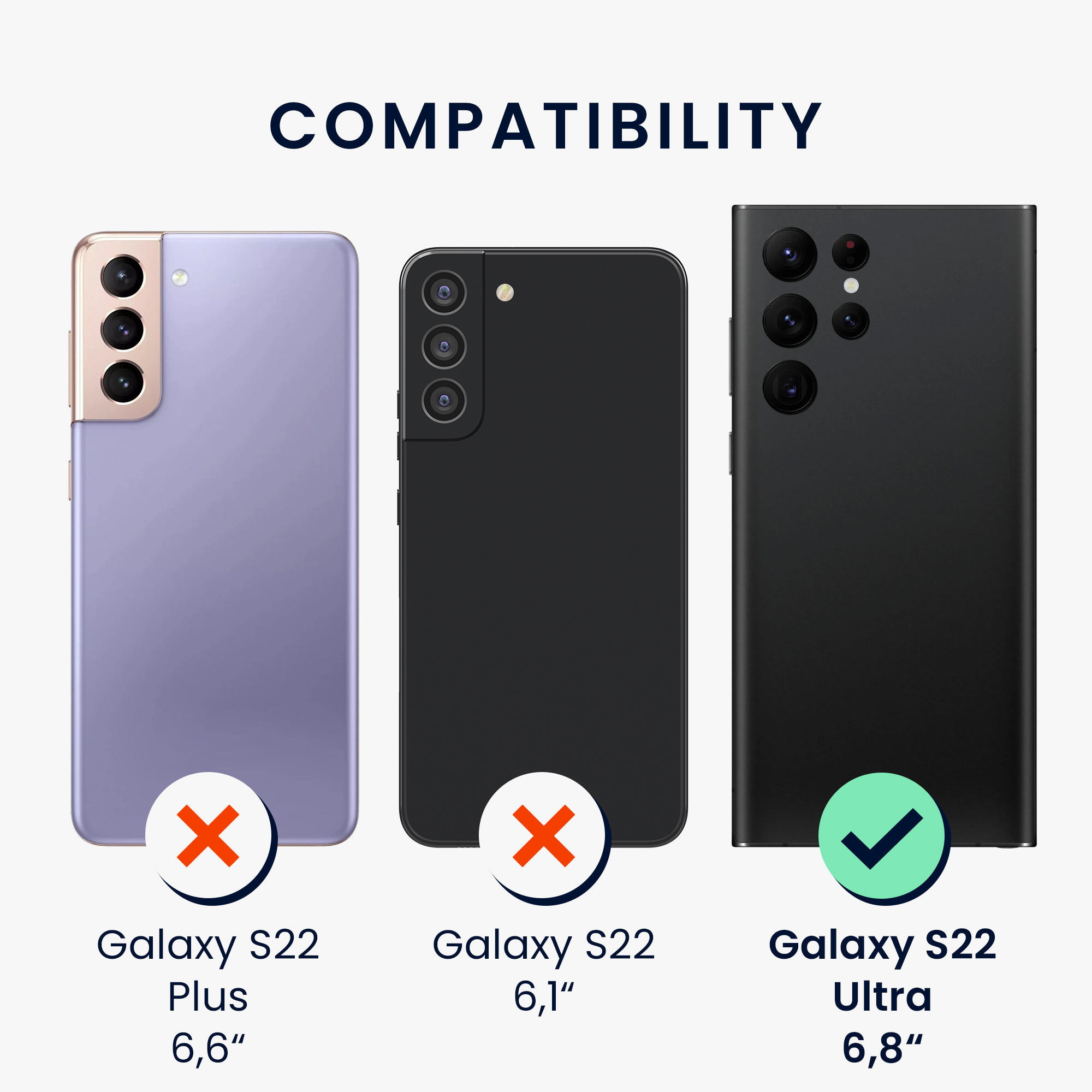 Kryt na mobil Galaxy S22 Ultra kwmobile Soft Cover tmavě šedá Dark Slate