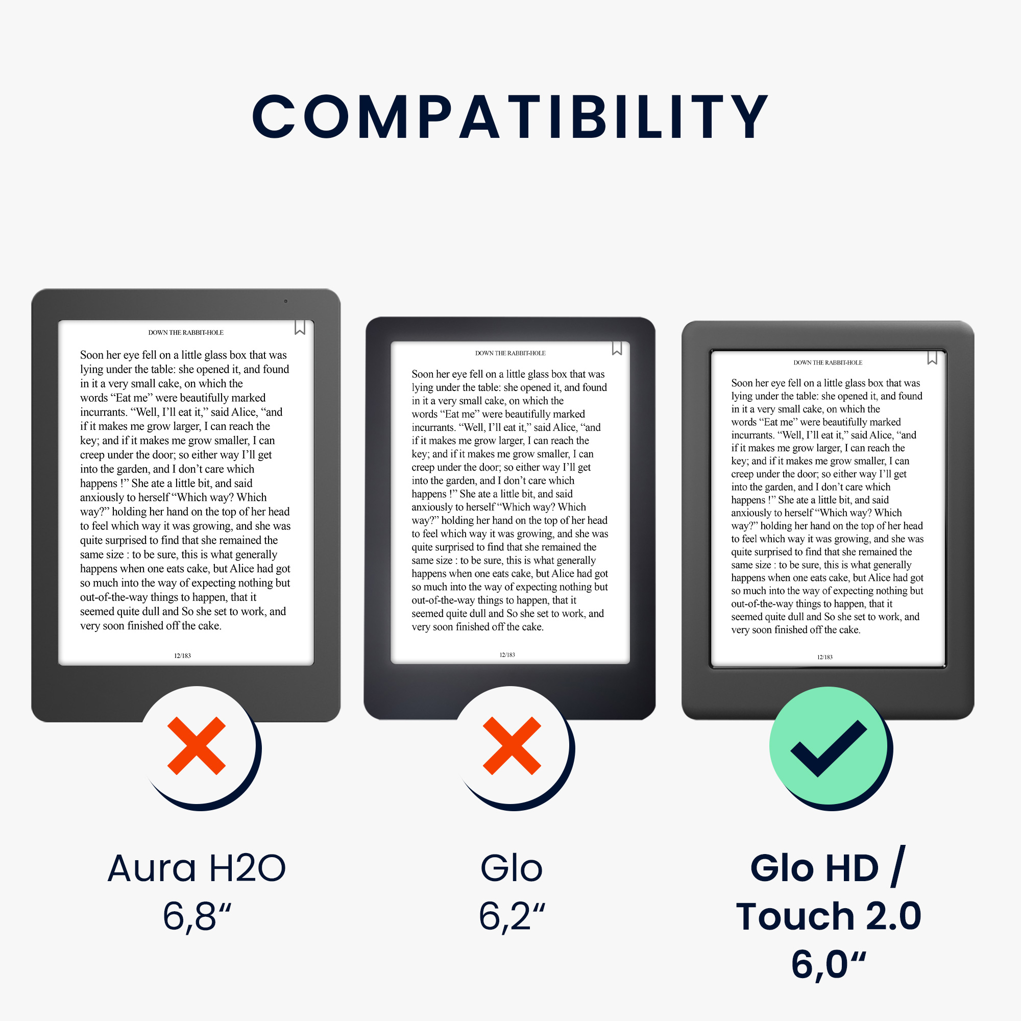 Pouzdro na čtečku kwmobile pro Kobo Glo HD / Touch 2.0 - Magnolias Grey