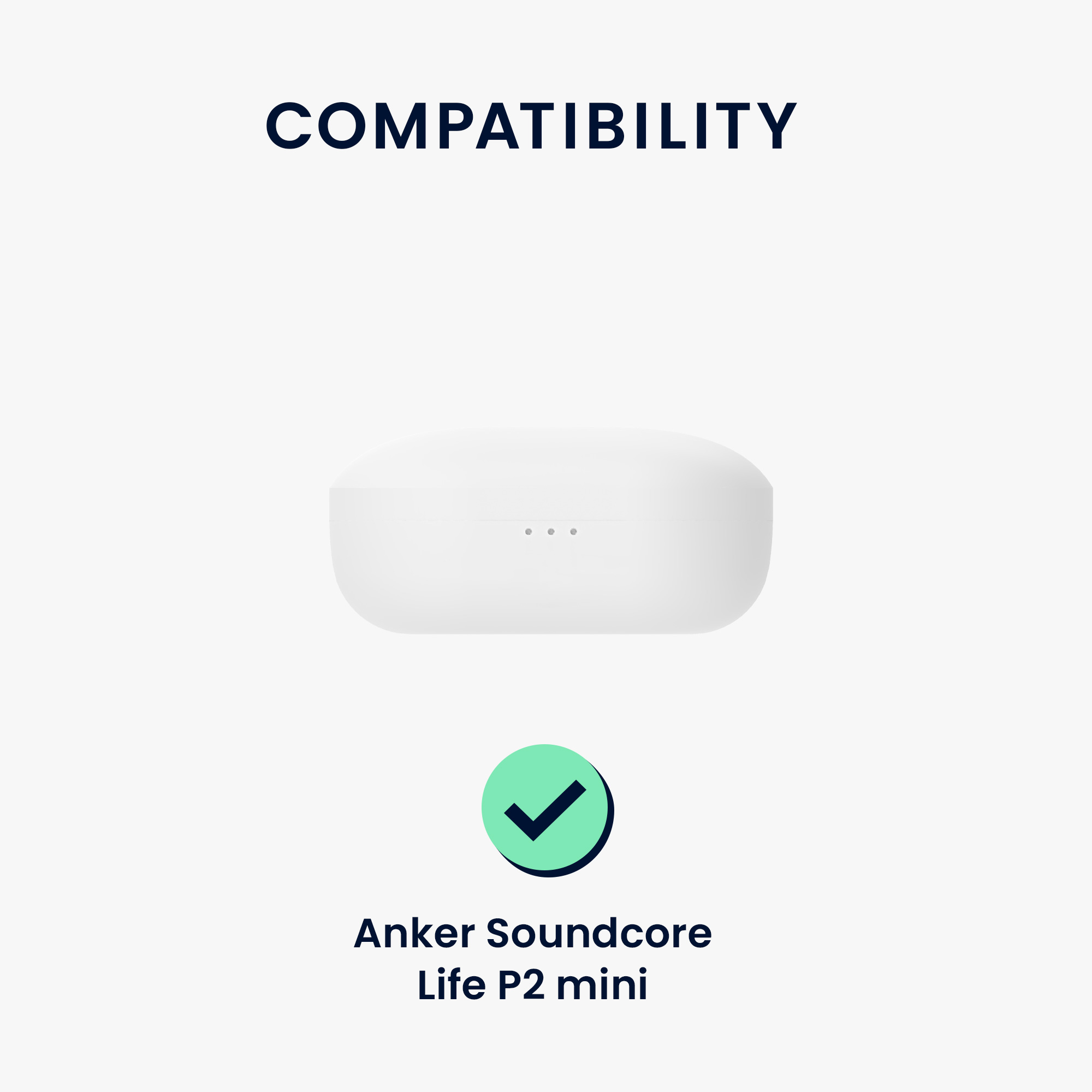 Pouzdro kwmobile pro Anker Soundcore Life P2 mini Case, šedá