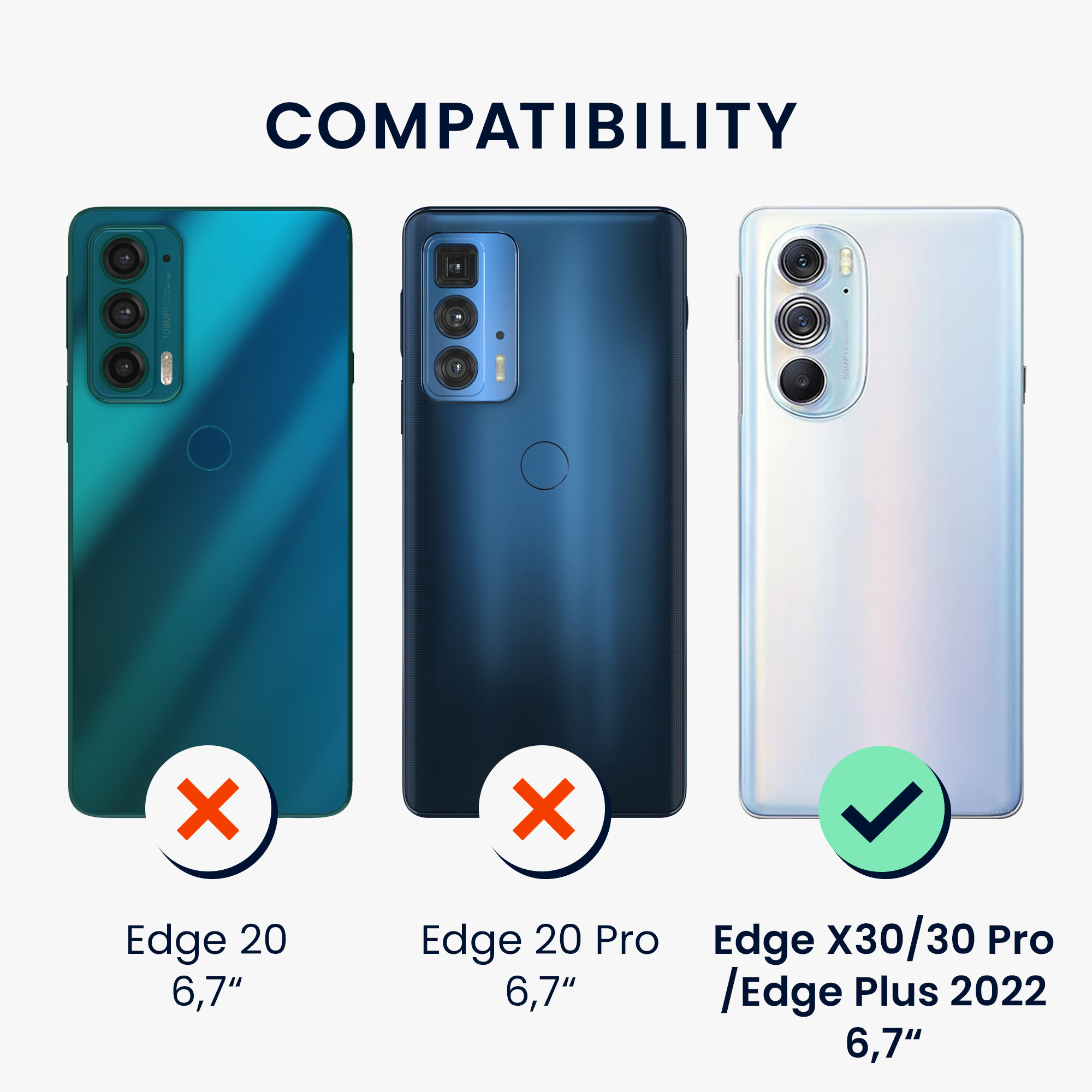 Čirý kryt na mobil Motorola Edge 30 Pro / Edge Plus 2022 / Edge X30 kwmobile Clear transparentní
