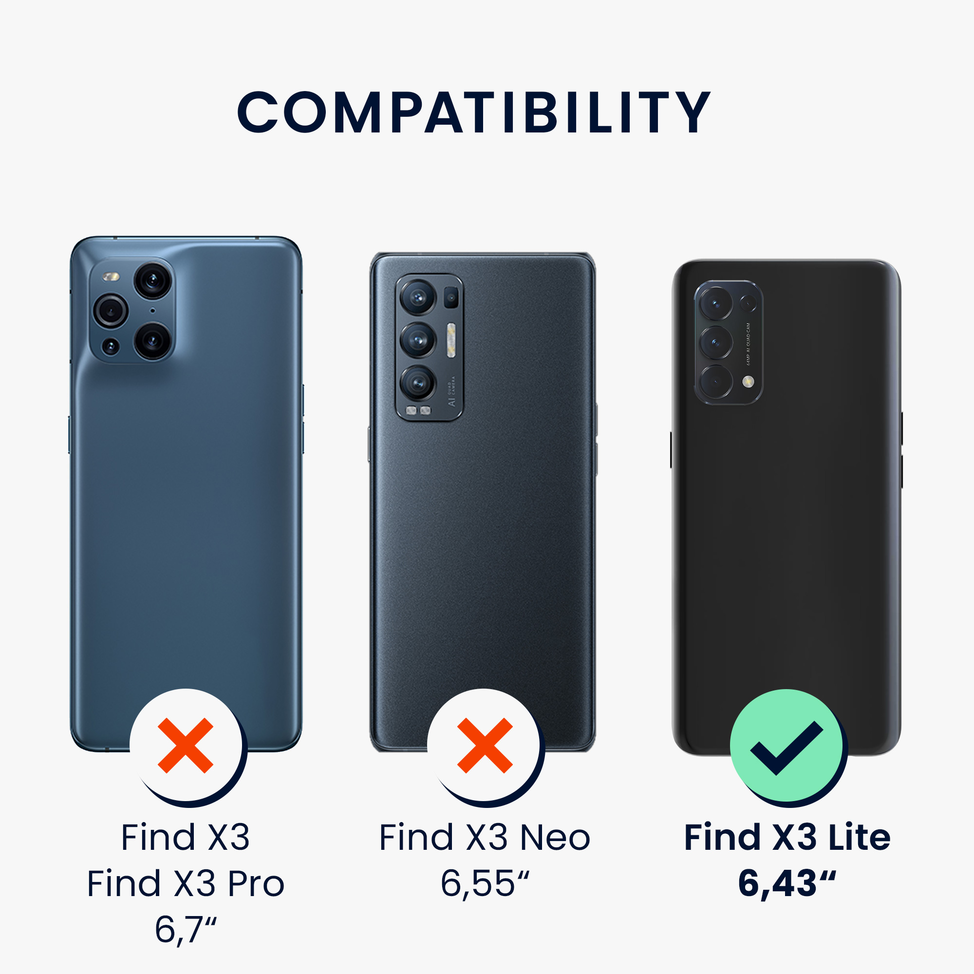 Crossbody kryt na mobil Oppo Find X3 Lite kwmobile šňůrka transparentní