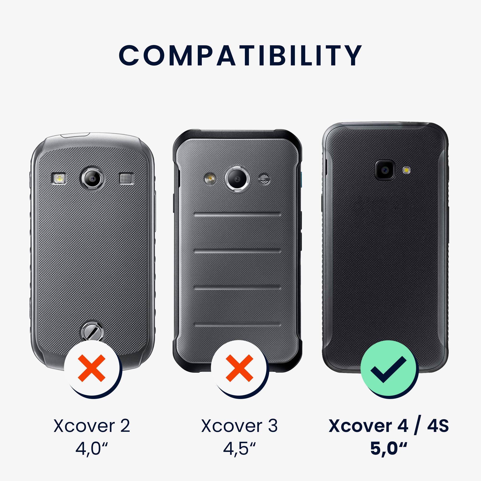 Crossbody kryt na mobil Galaxy Xcover 4 / 4S kwmobile transparentní