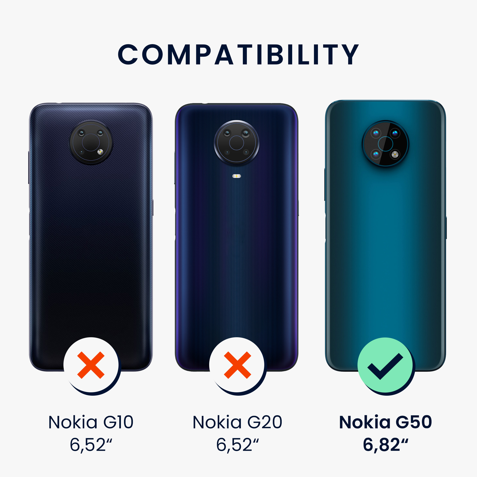 Crossbody kryt na mobil Nokia G50 kwmobile šňůrka transparentní