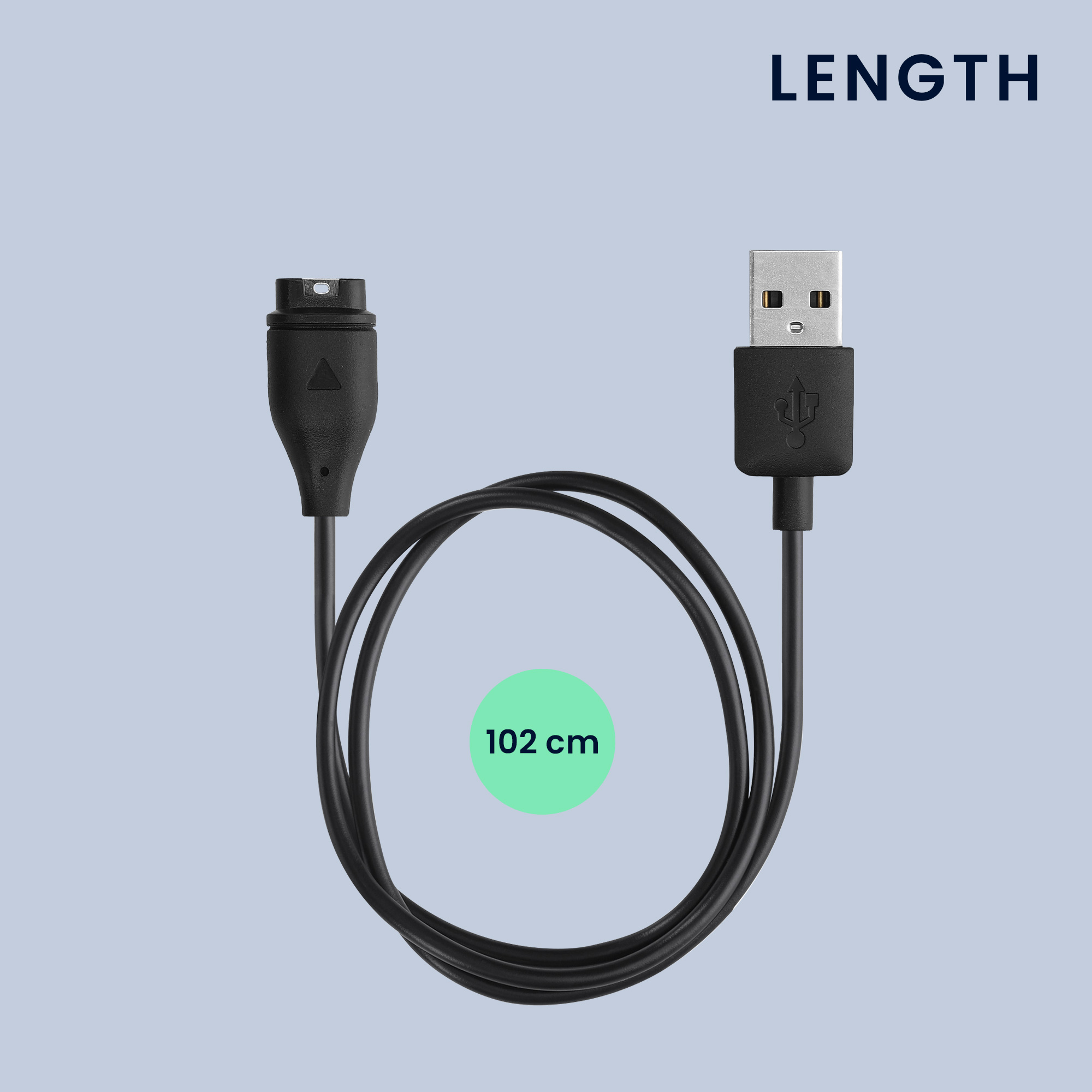Nabíjecí kabel kwmobile pro Garmin - černá