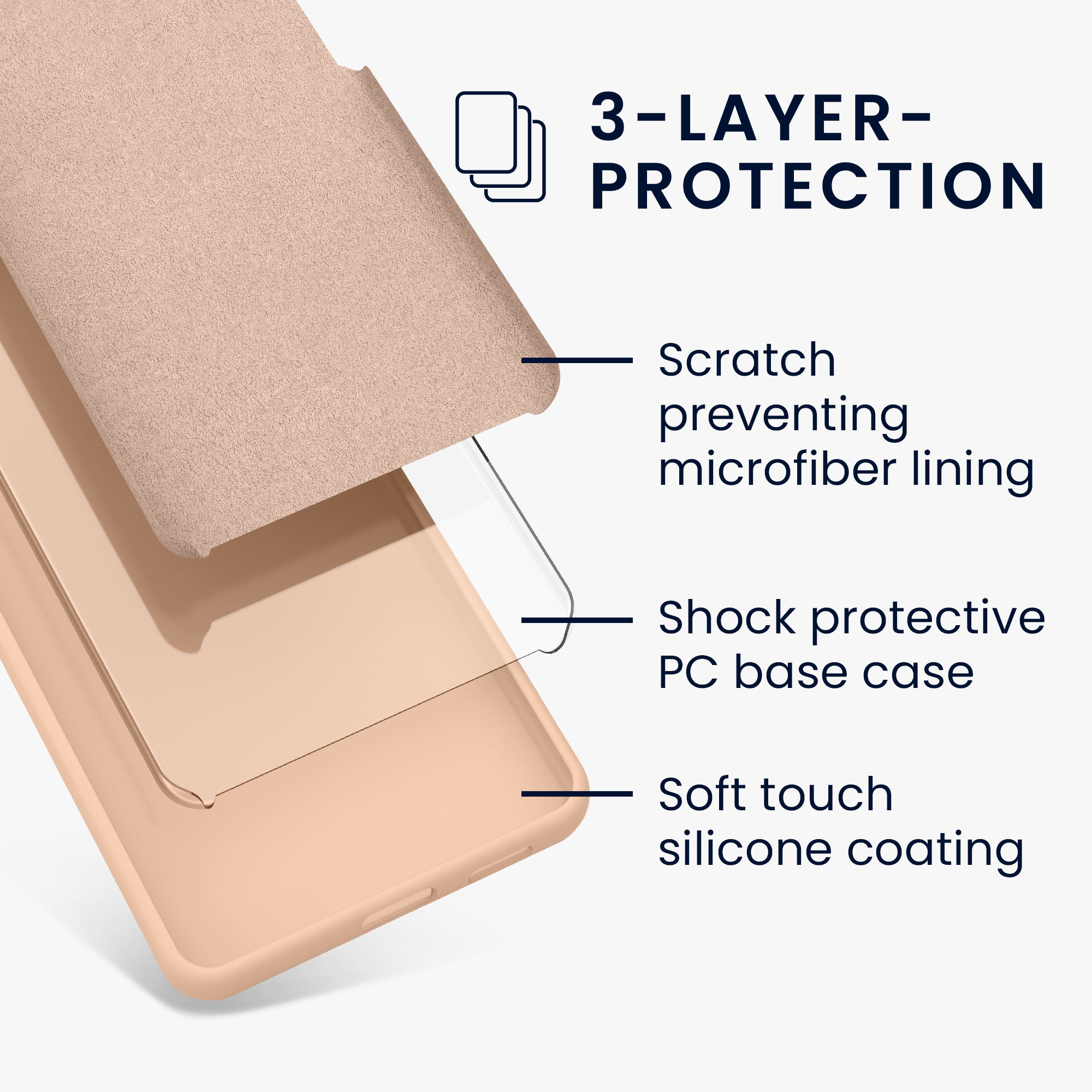 Kryt na mobil Samsung Galaxy A53 5G kwmobile TPU Pastelová broskvová
