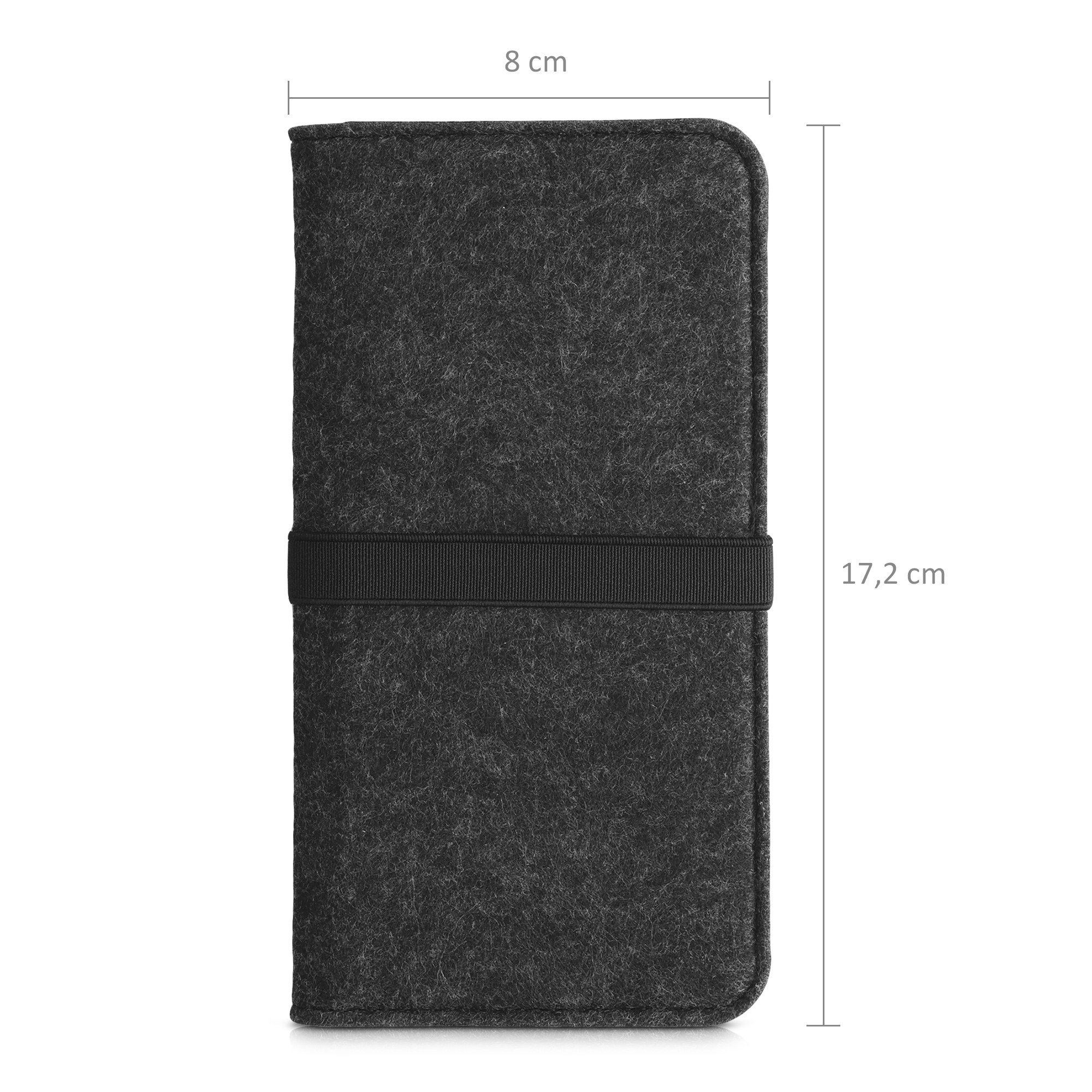 Univerzální pouzdro kwmobile na mobil XL 6,7/6,8" (17,2 x 8 cm) - tmavě šedá / černá