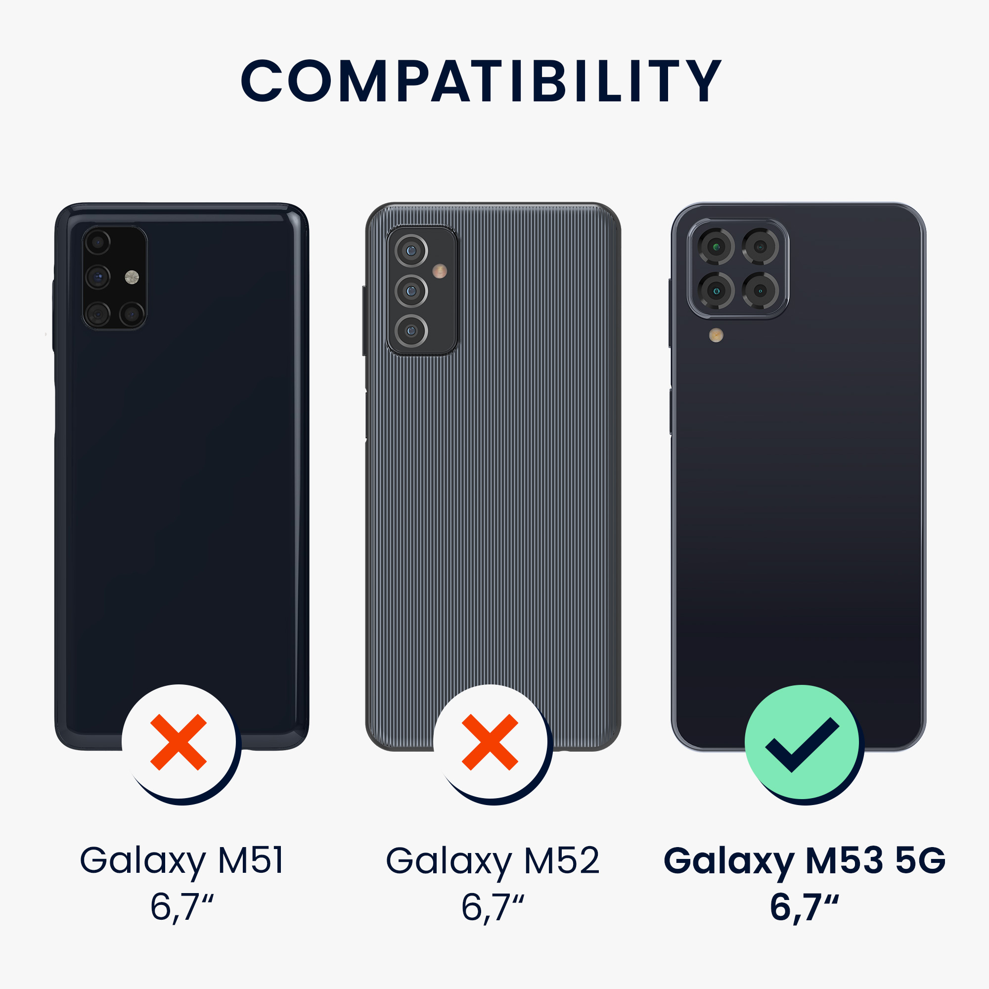 Dřevěný kryt na mobil Samsung Galaxy M53 5G kwmobile tmavě hnědý