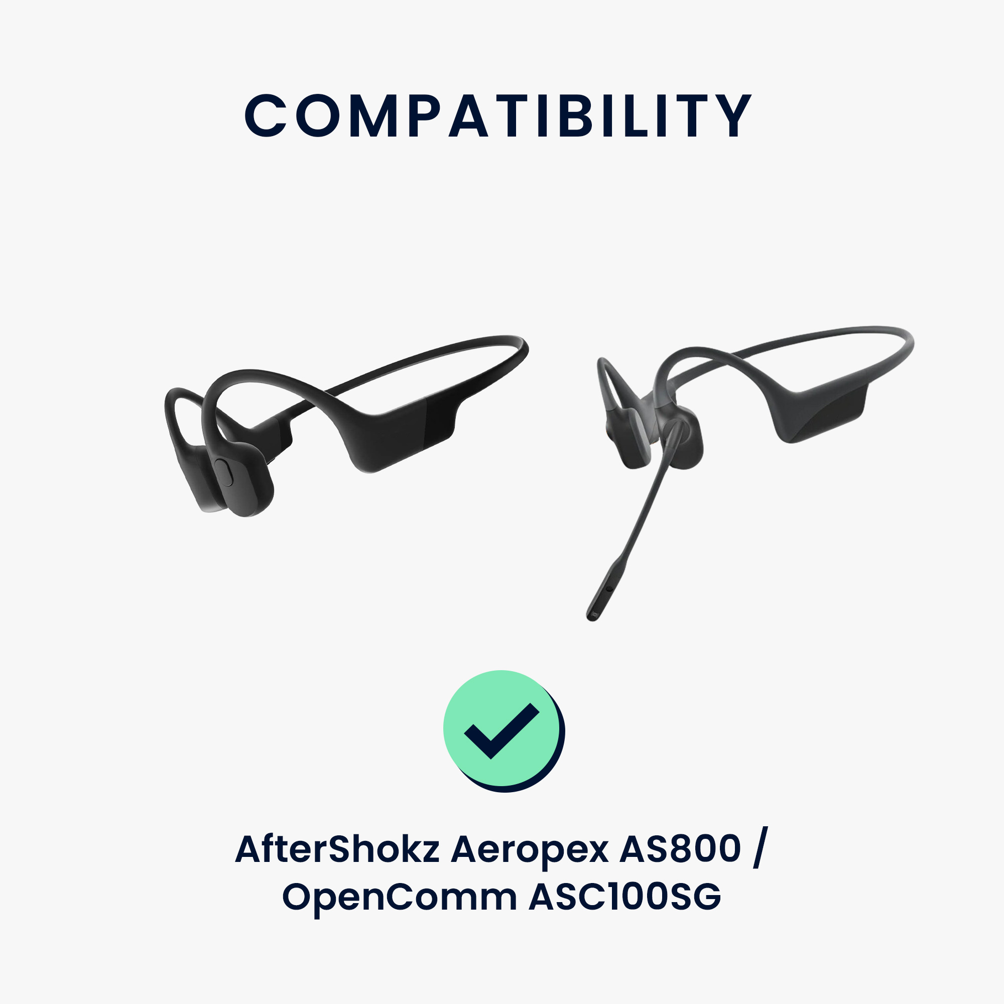 Nabíjecí kabel AfterShokz Aeropex AS800 / OpenComm ASC100SG kwmobile USB-A černý