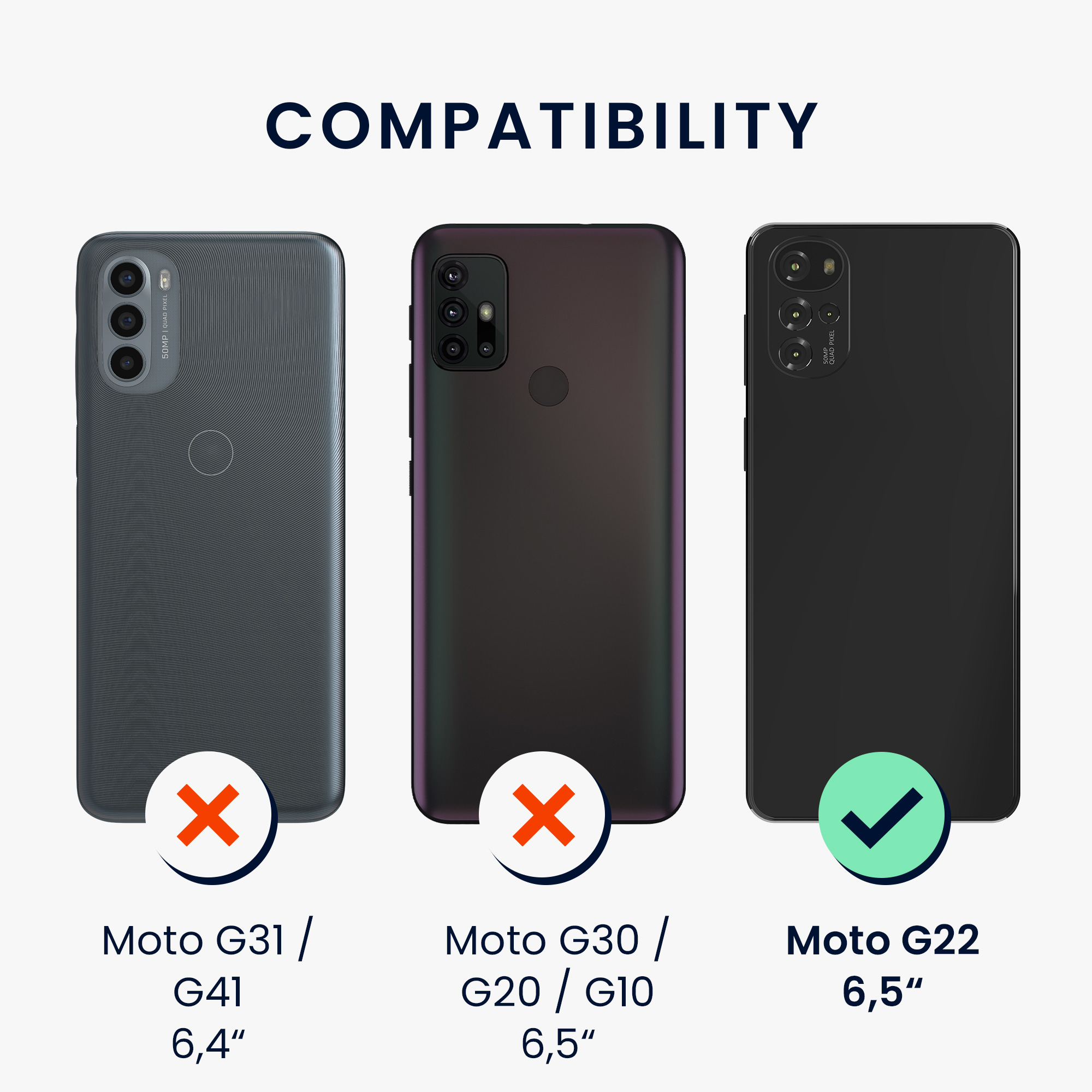 Kryt s popruhem kwmobile pro Motorola Moto G22 - Růžové třešňové květy / tmavě hnědá / transparentní