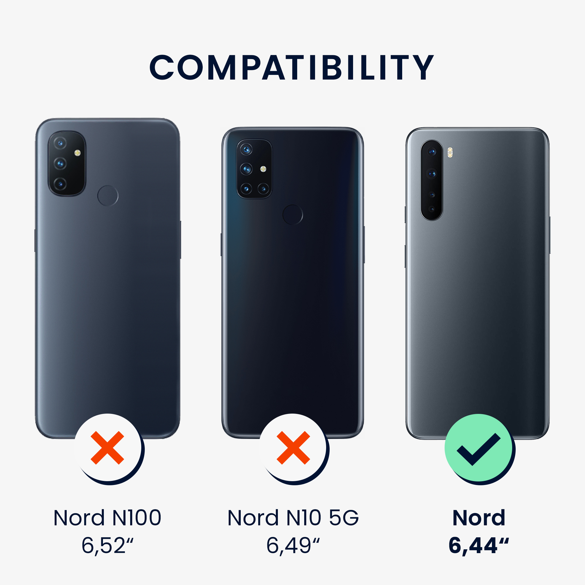 Kwmobile Crossbody pouzdro OnePlus Nord transparentní