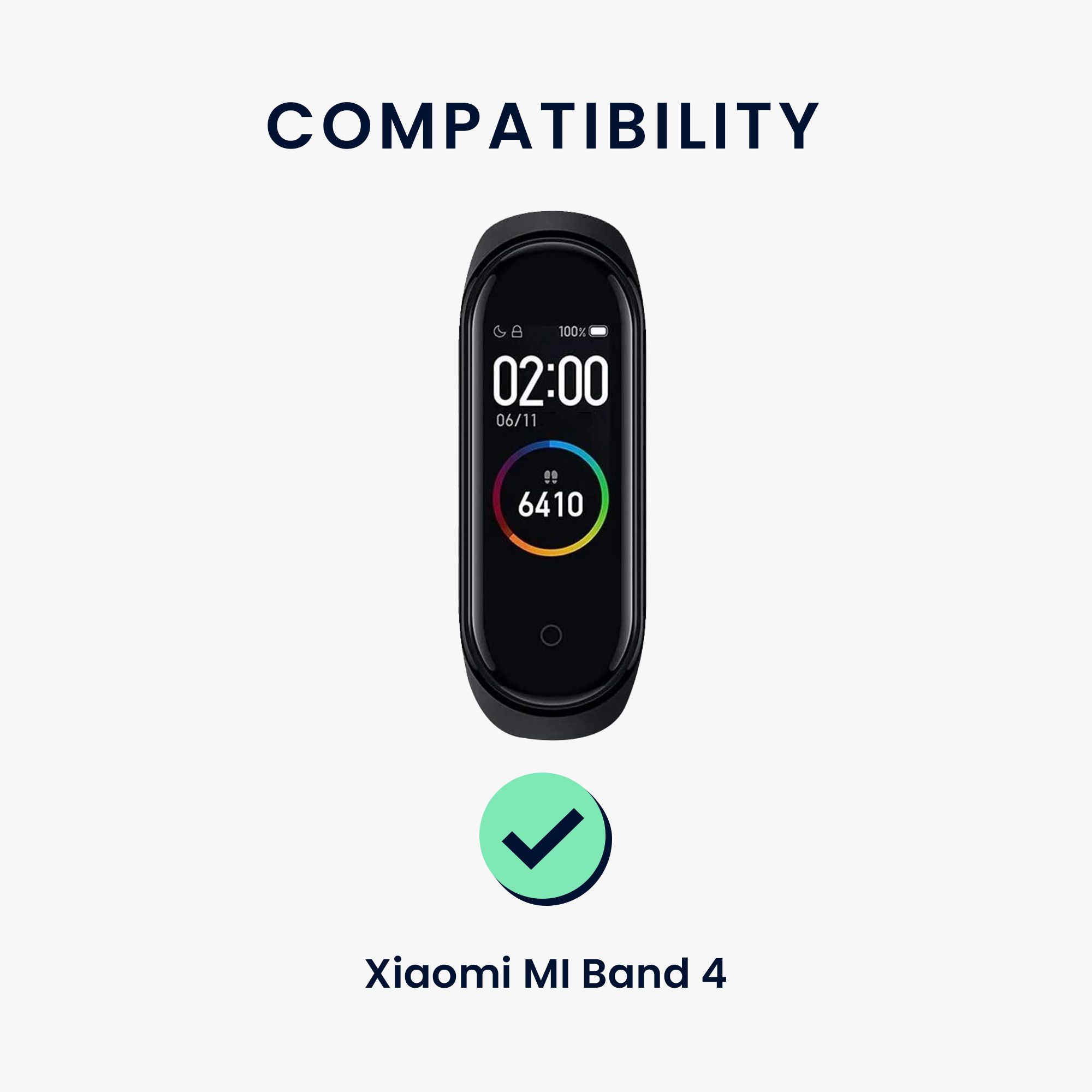 2 ks Řemínek kwmobile Xiaomi Mi, černá / červená / černá / zelená