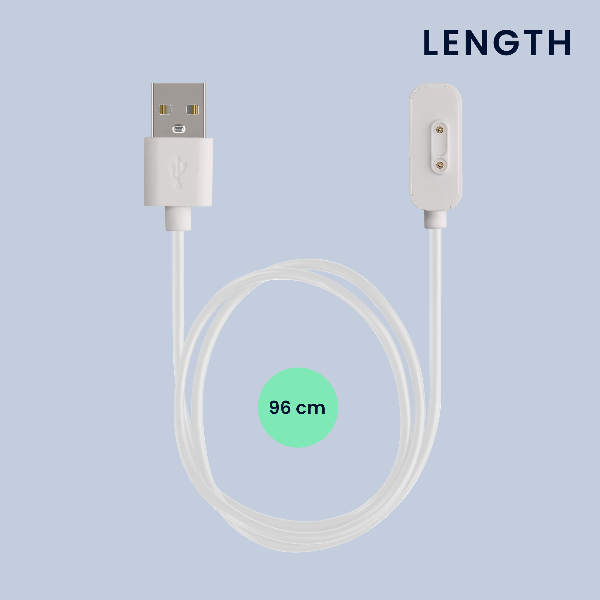 Nabíjecí kabel kwmobile pro Xplora X5 / X5 Play / X4 - bílá