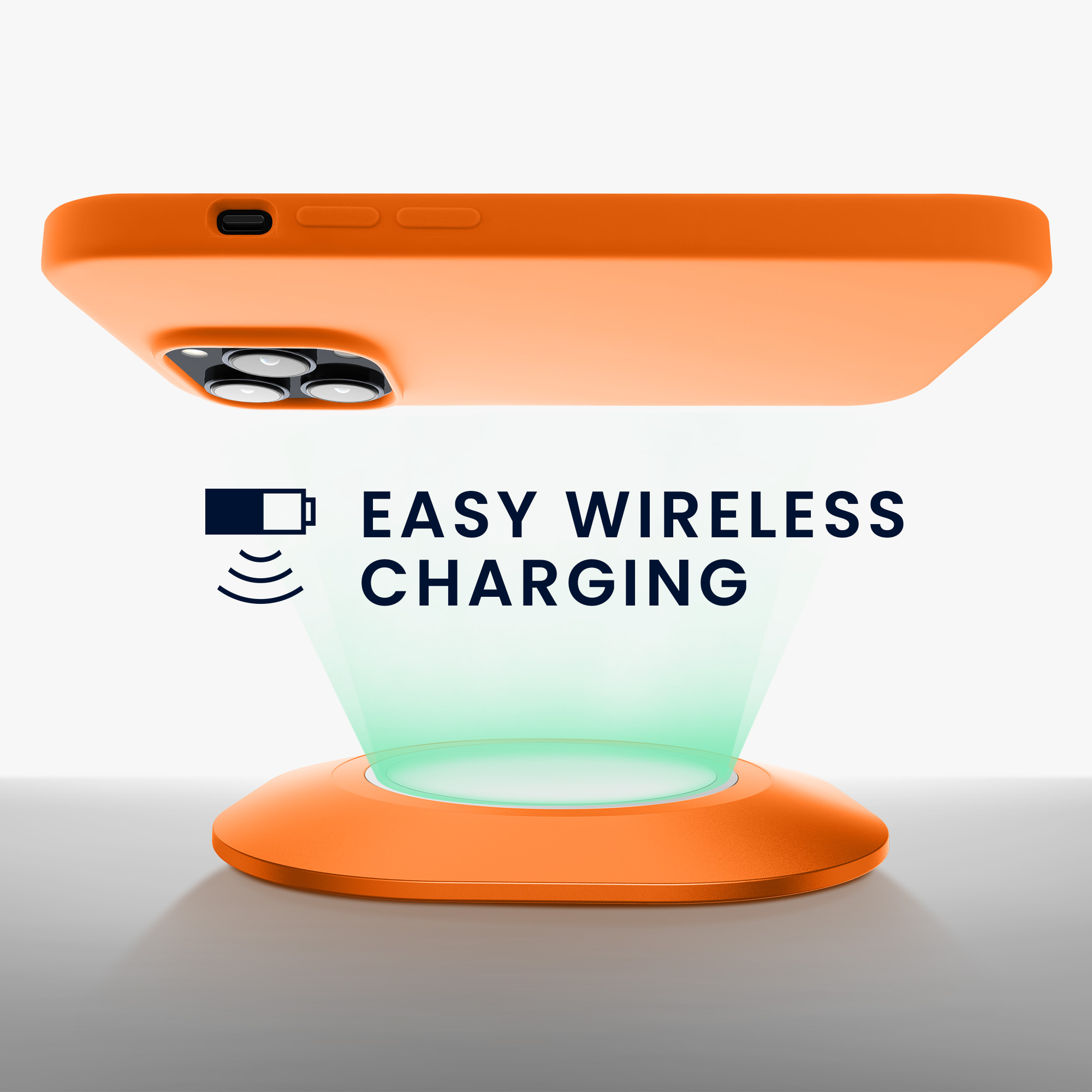 Kryt kwmobile slim iPhone 14 Pro oranžová