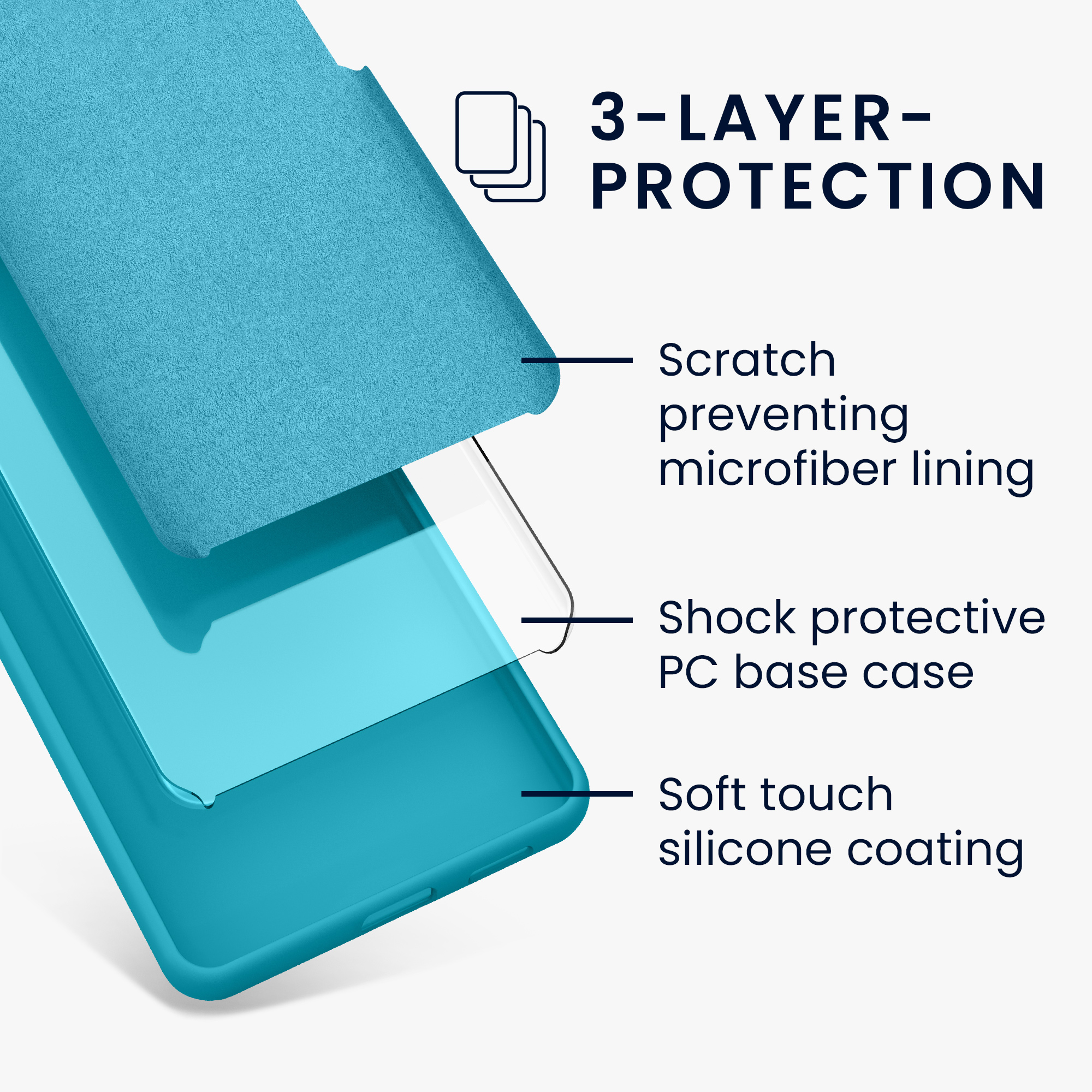 Kryt kwmobile slim iPhone 14 Pro Cool Glacier