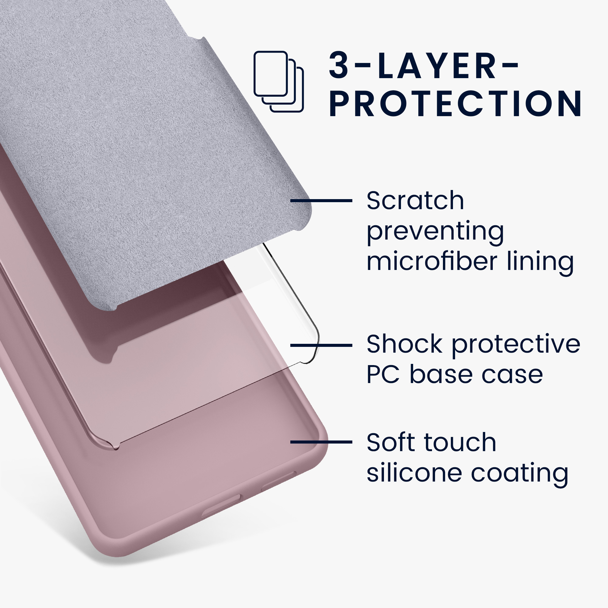 Kryt kwmobile slim iPhone 14 Pro Max Mauve