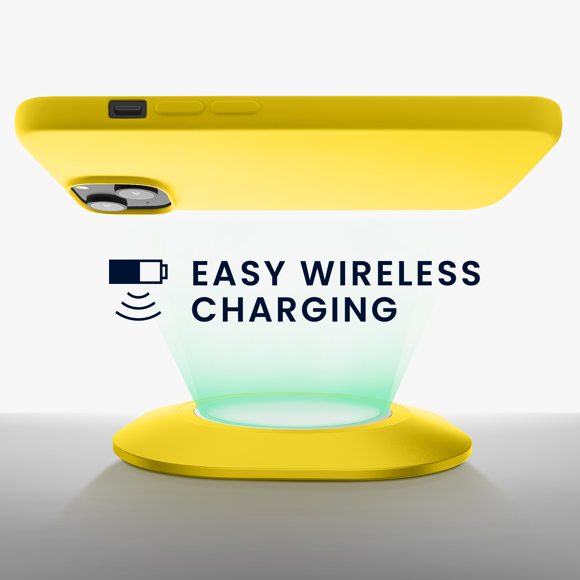 Nabíječka kwmobile slim iPhone 14 žlutá