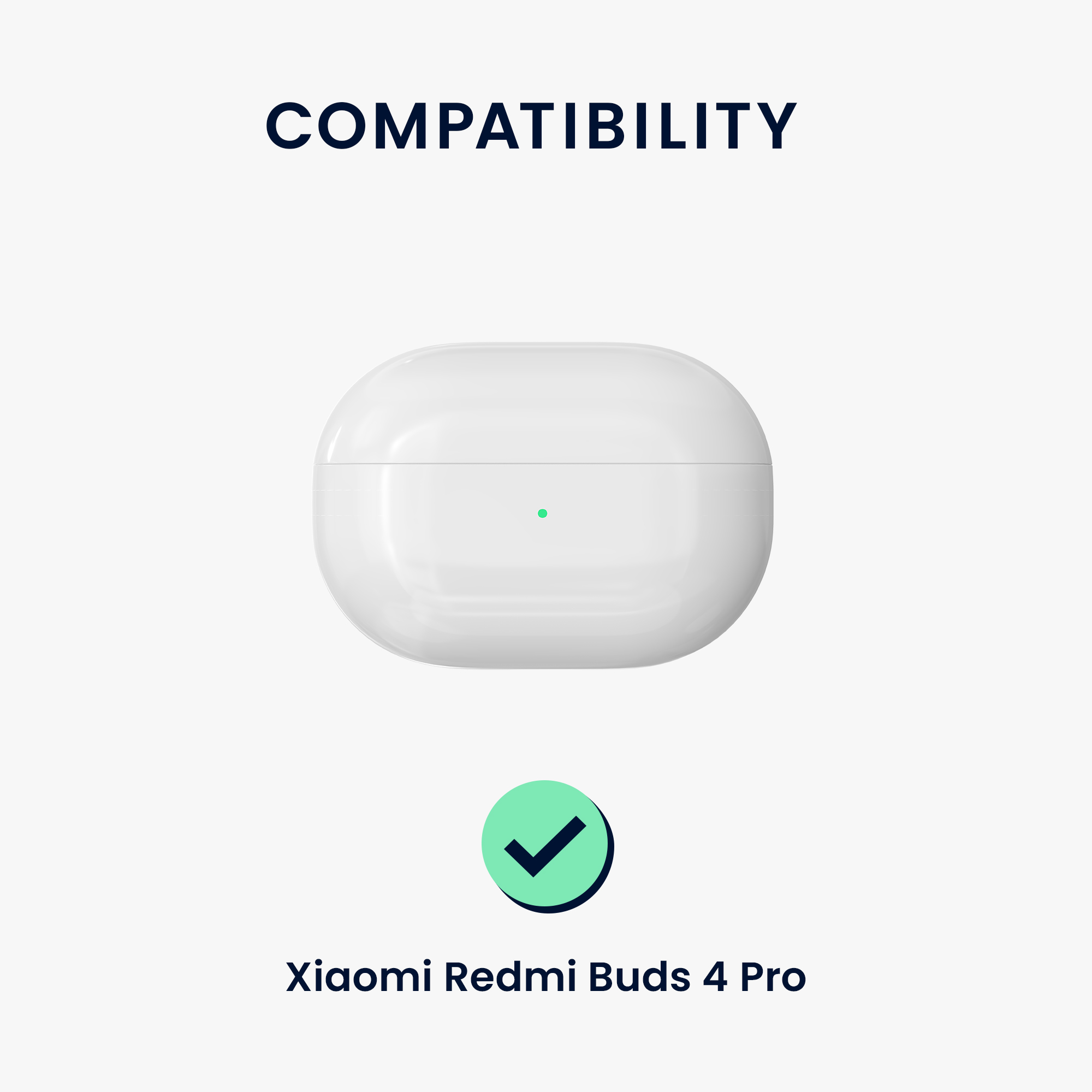 Silikonový obal nabíjecí pouzdro sluchátka Xiaomi Redmi Buds 4 Pro černá kwmobile