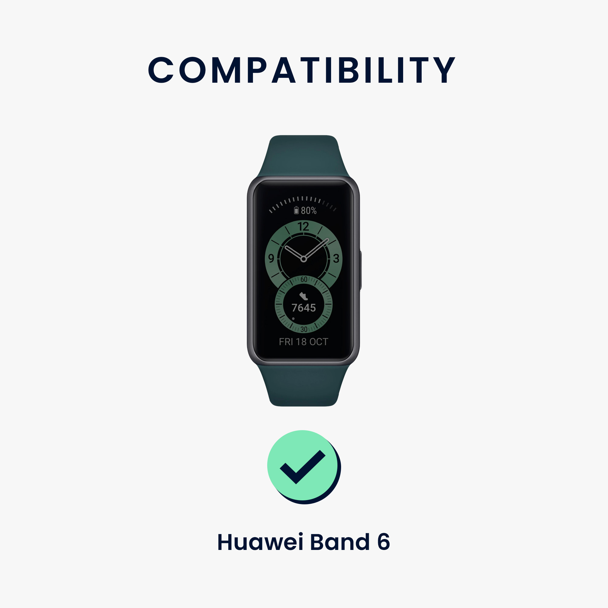 Sada řemínků na chytré hodinky Huawei Band 6 / 6 Pro / Honor Band 7 / 6 2 ks černo-bílé