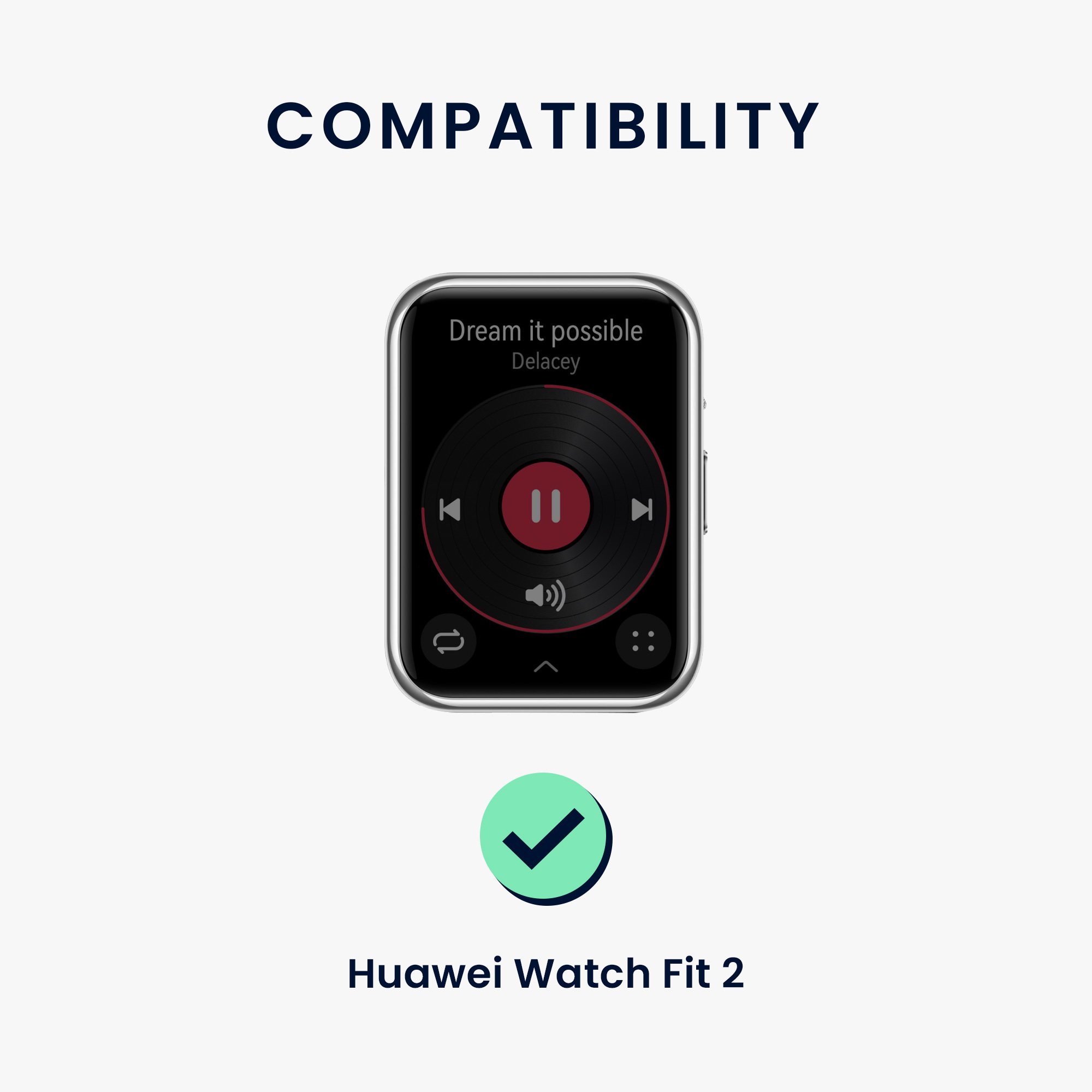 Náhradní řemínky Huawei Watch Fit 2 sada ks tmavě zelená/oranžová kwmobile