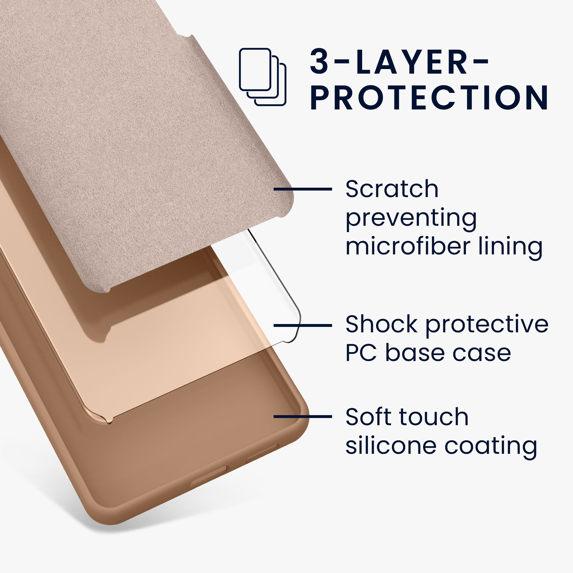 TPU kryt kwmobile Google Pixel 7 Pro - Cappuccino