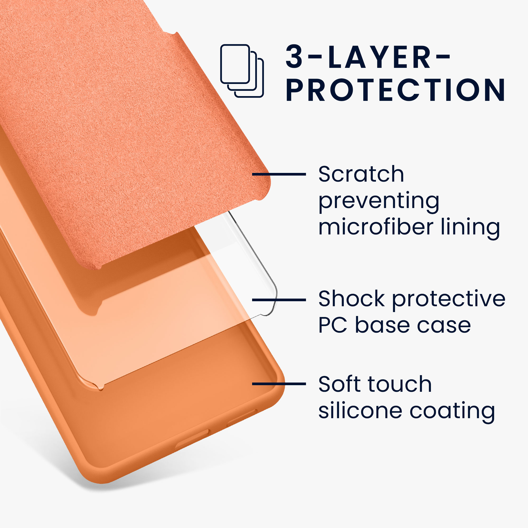 TPU kryt kwmobile Google Pixel 7 Pro - Warm Apricot