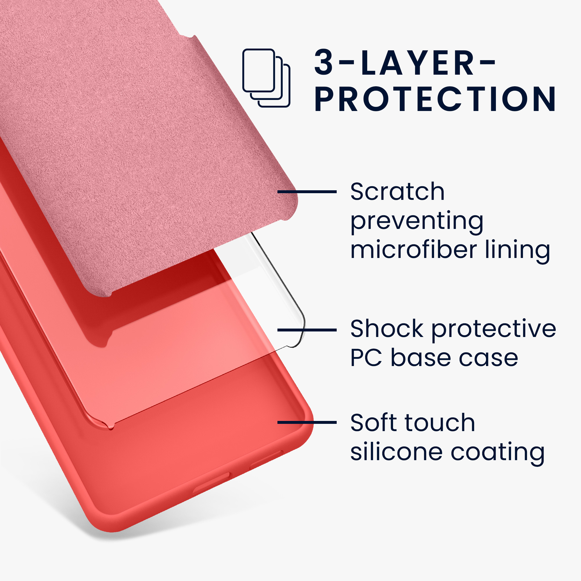 TPU kryt kwmobile Google Pixel 7 Pro - neonově korálový