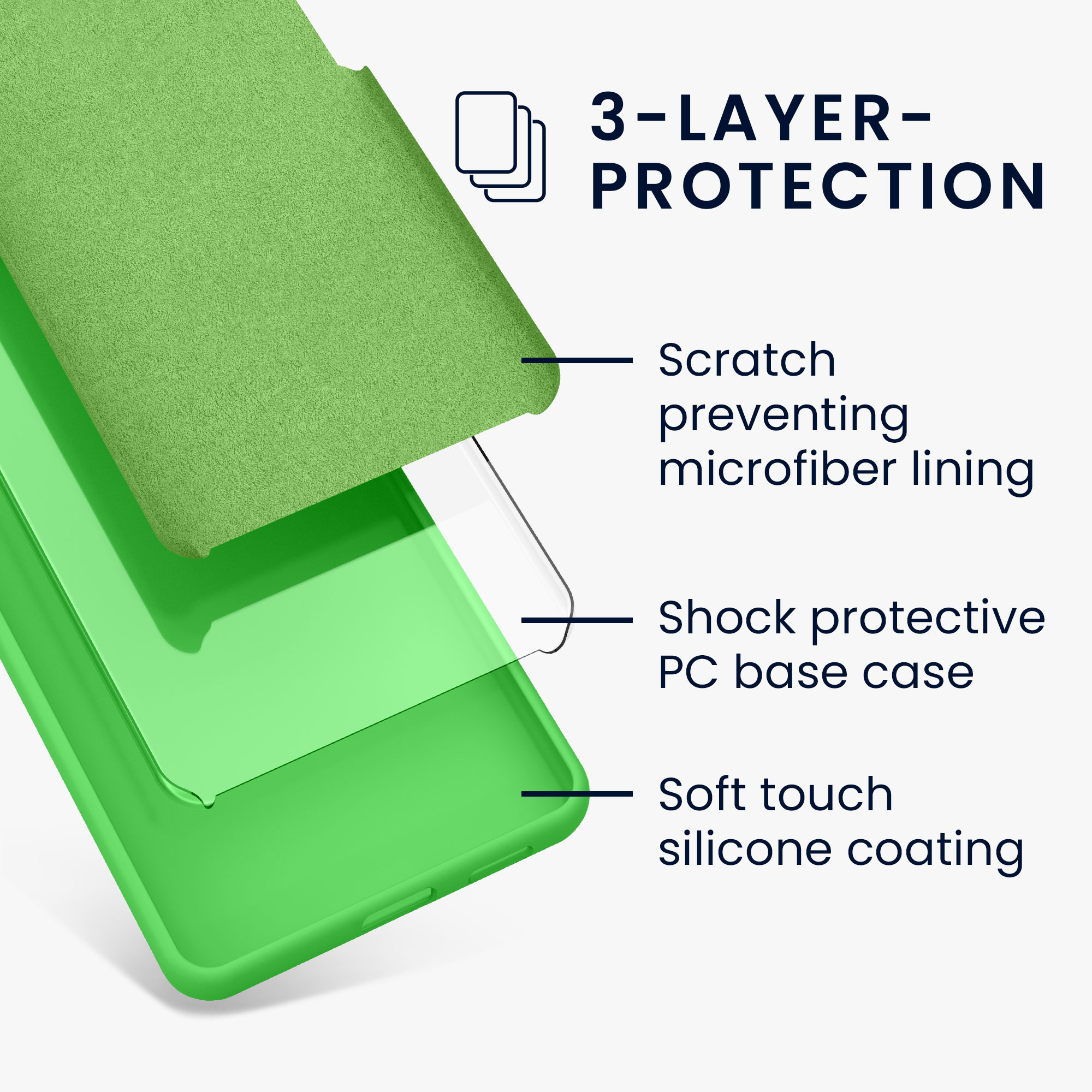 TPU kryt kwmobile Google Pixel 7 Pro - limetkově zelený