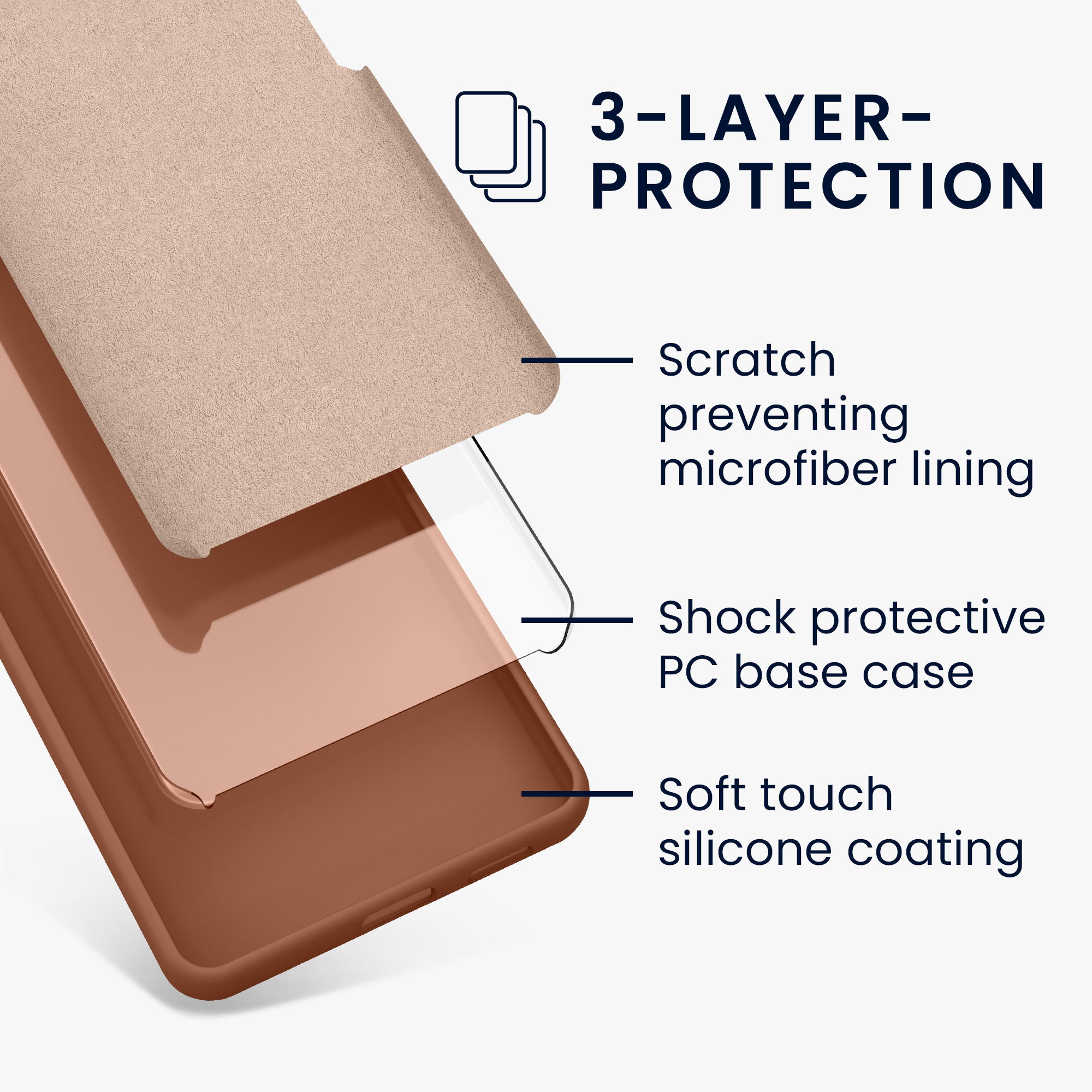Silikonový kryt kwmobile pro Google Pixel 7 Pro - mocha