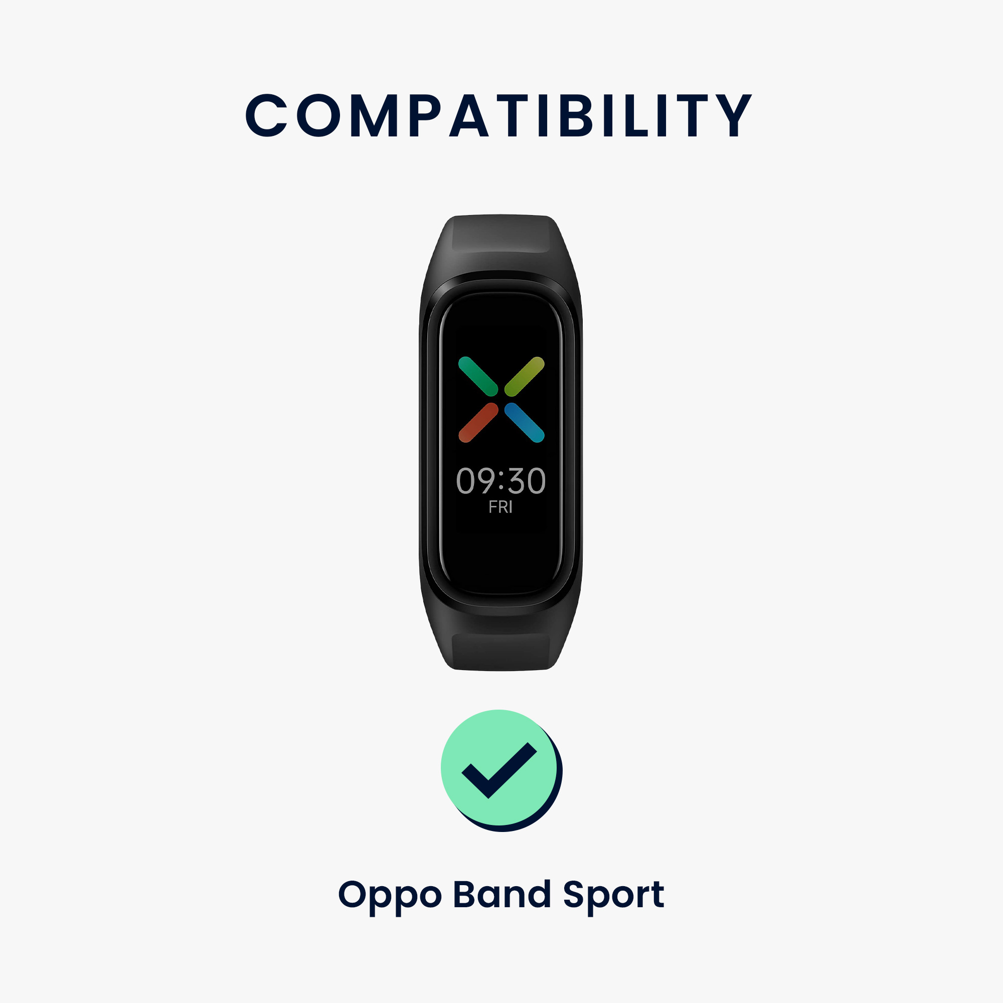 Nylonový řemínek na chytré hodinky Oppo Band Sport 2 ks tmavě zelené