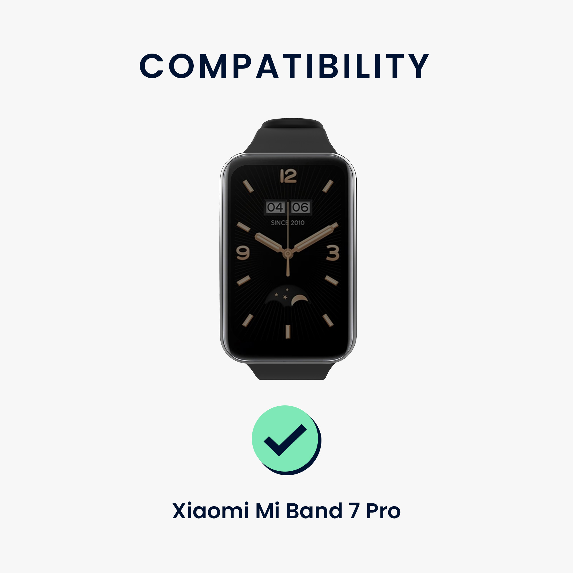 2 ks Řemínek kwmobile Xiaomi Mi, černá / šedá / černá / modrá