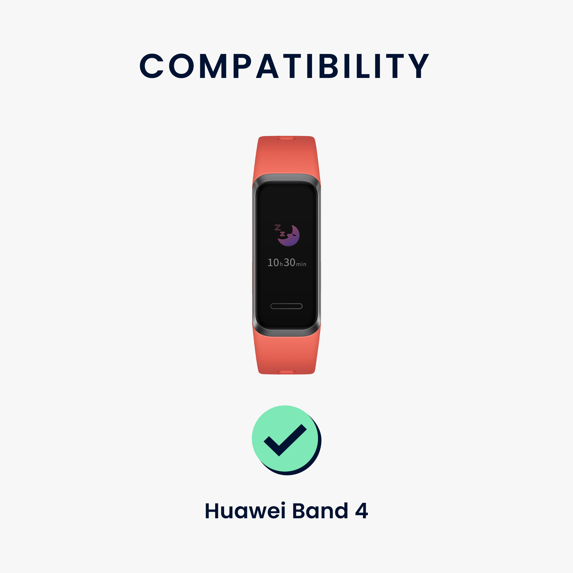 Sada řemínků na chytré hodinky Huawei Band 4 2 ks tmavě zeleno-oranžové