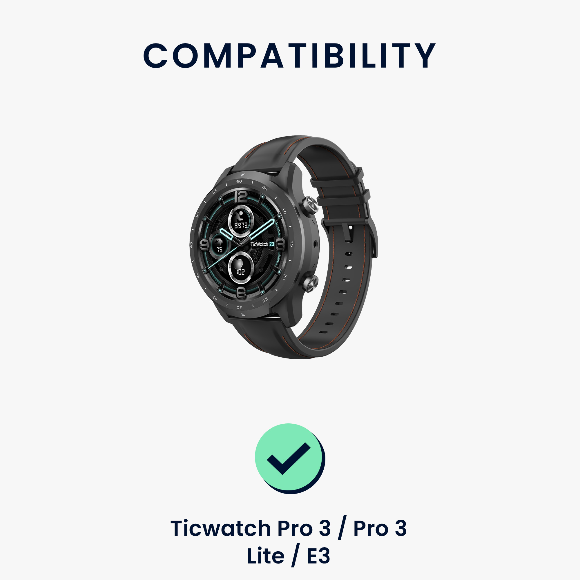 Dokovací stanice hodinky Ticwatch Pro 5 USB nabíjení kwmobile