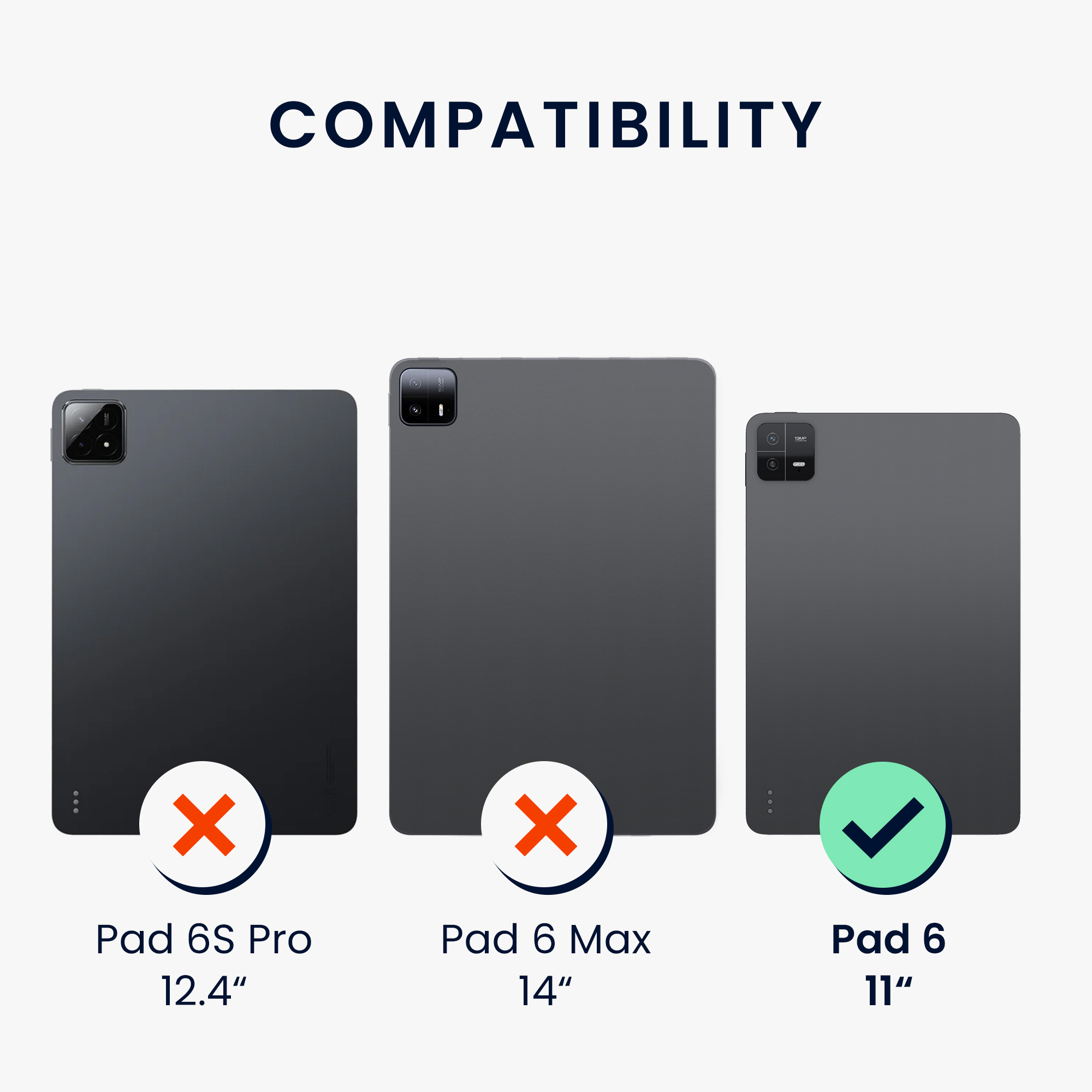 Pouzdro na tablet Xiaomi Pad 6 kwmobile - černá