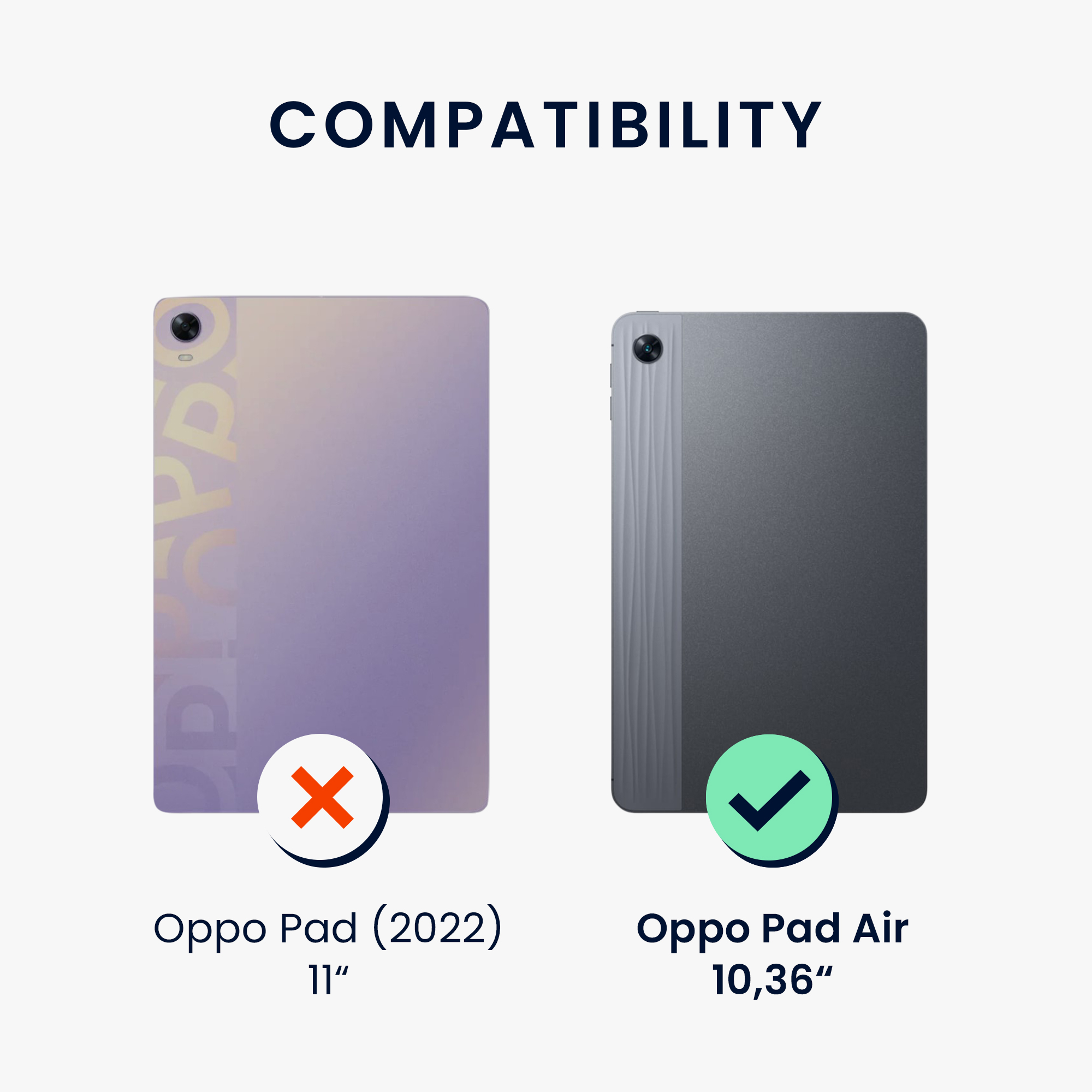 Pouzdro na tablet Oppo Pad Air kwmobile - tmavě modrá