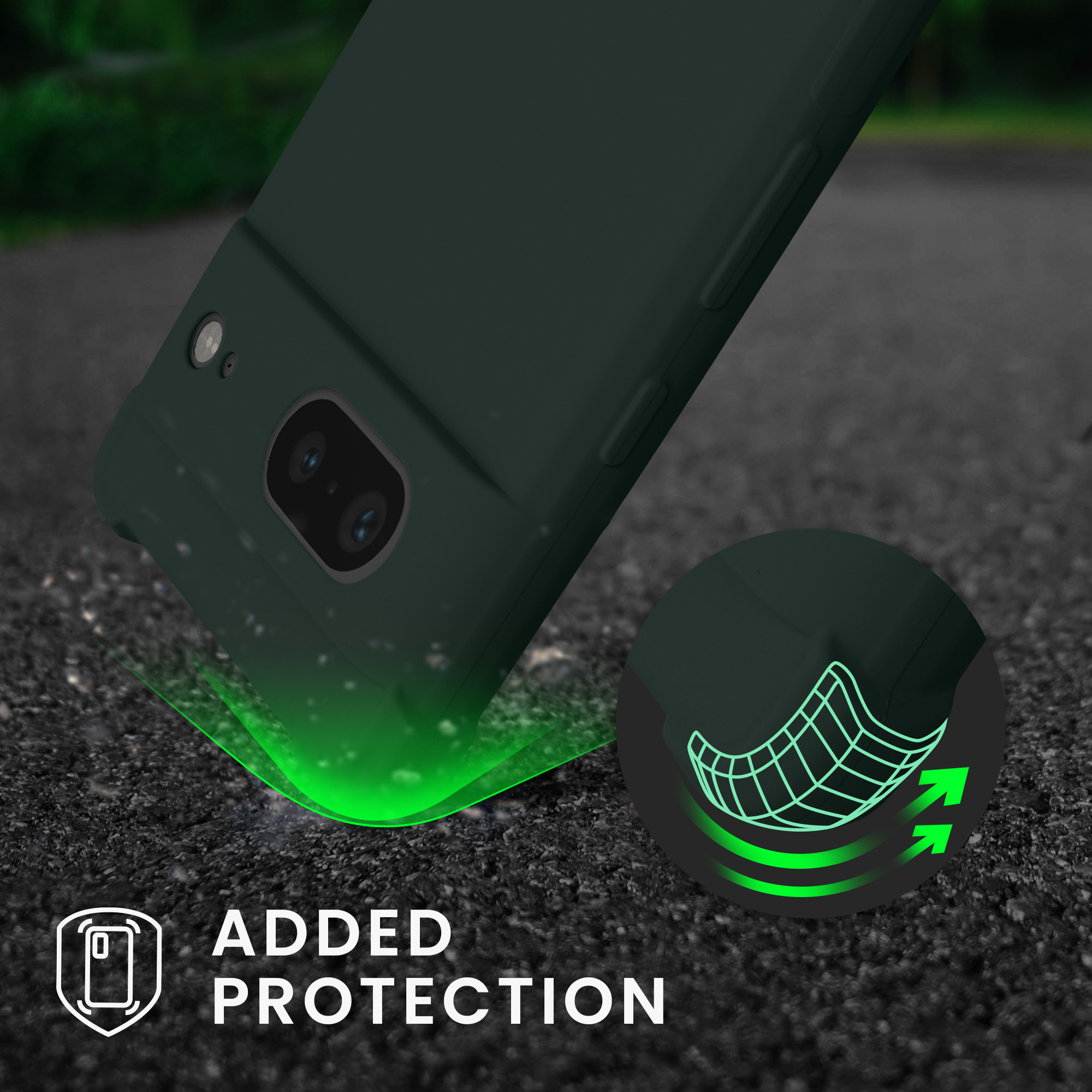 Crossbody kryt kwmobile pro Google Pixel 7 - zelená